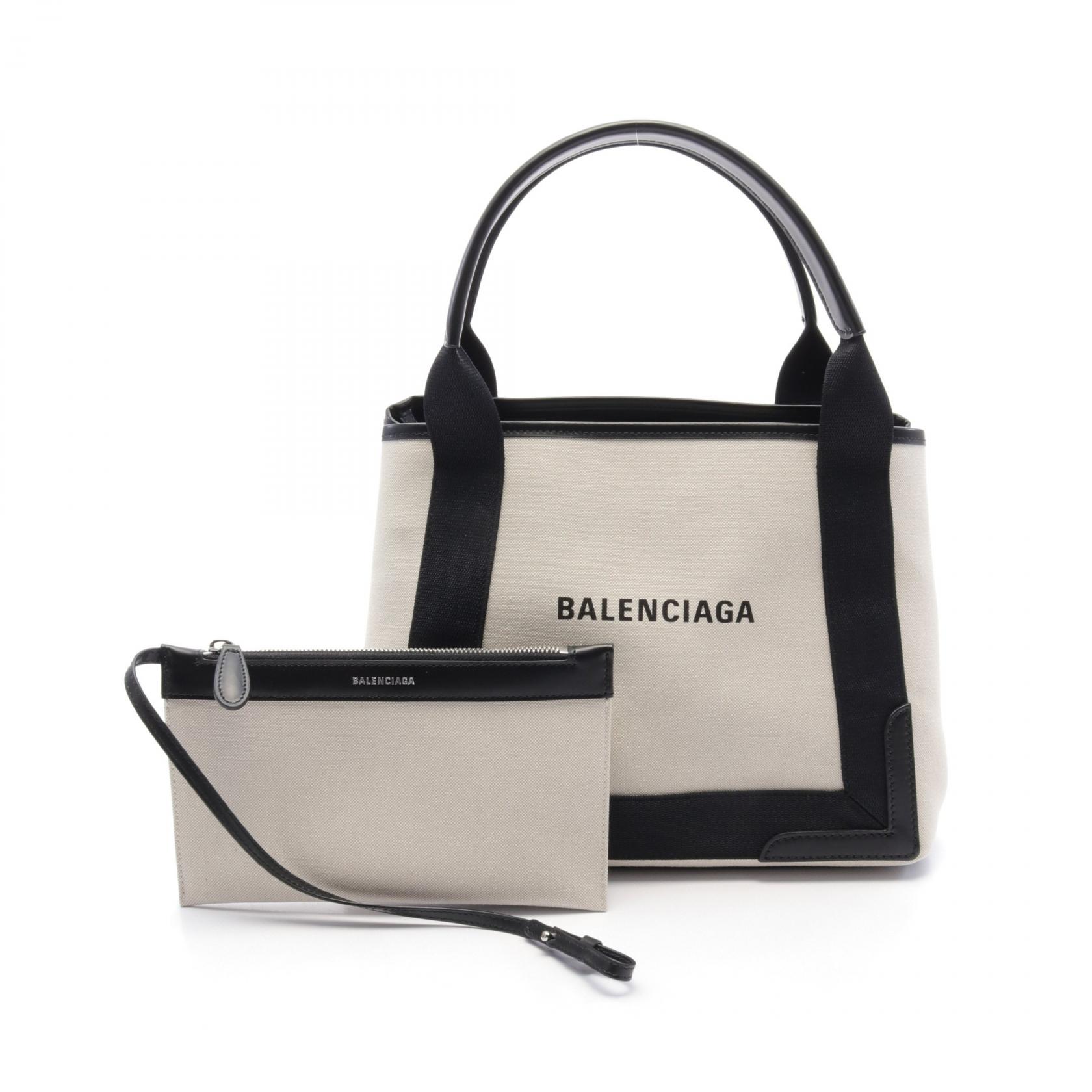 BALENCIAGA Tote Bag 3399332HH3N9260 canvas leather Beige