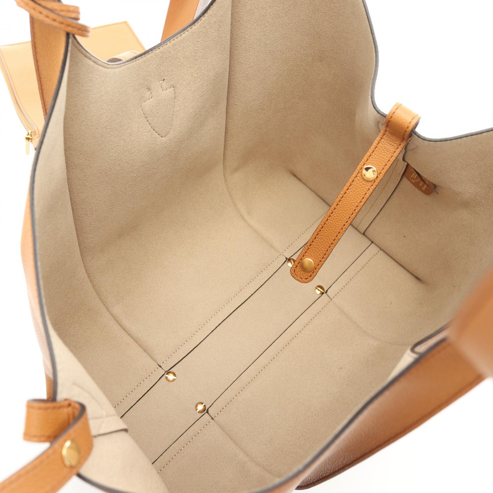 【関税込み】TOD'S☆Tロゴ ハンドバッグ XBWTSBA0200Q8ES410 Woman BROWN T Timeless Shopping Bag in Leather Small