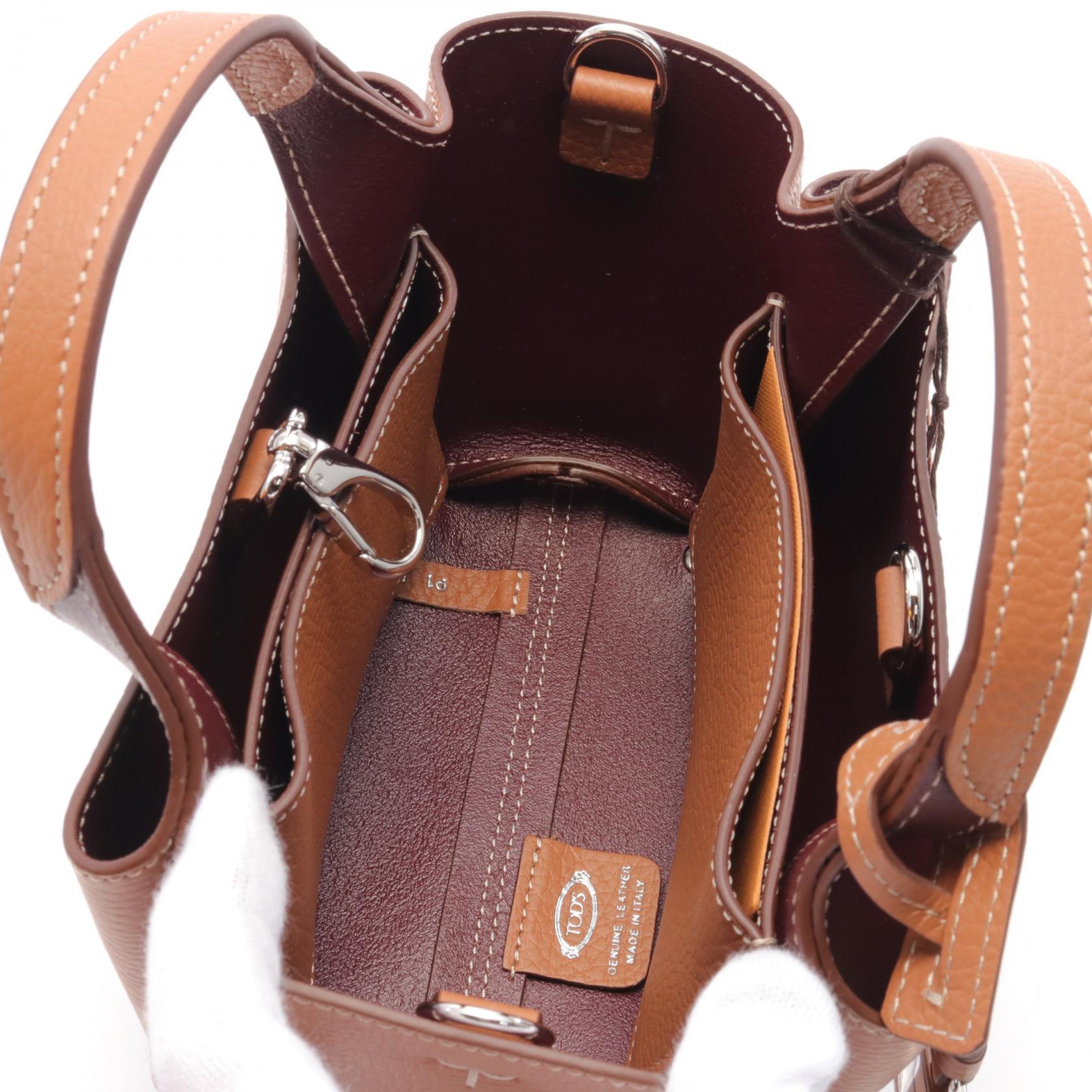 TOD'S 2way shoulder Handbag XBWAPAFL000QRI9P13 leather Brown