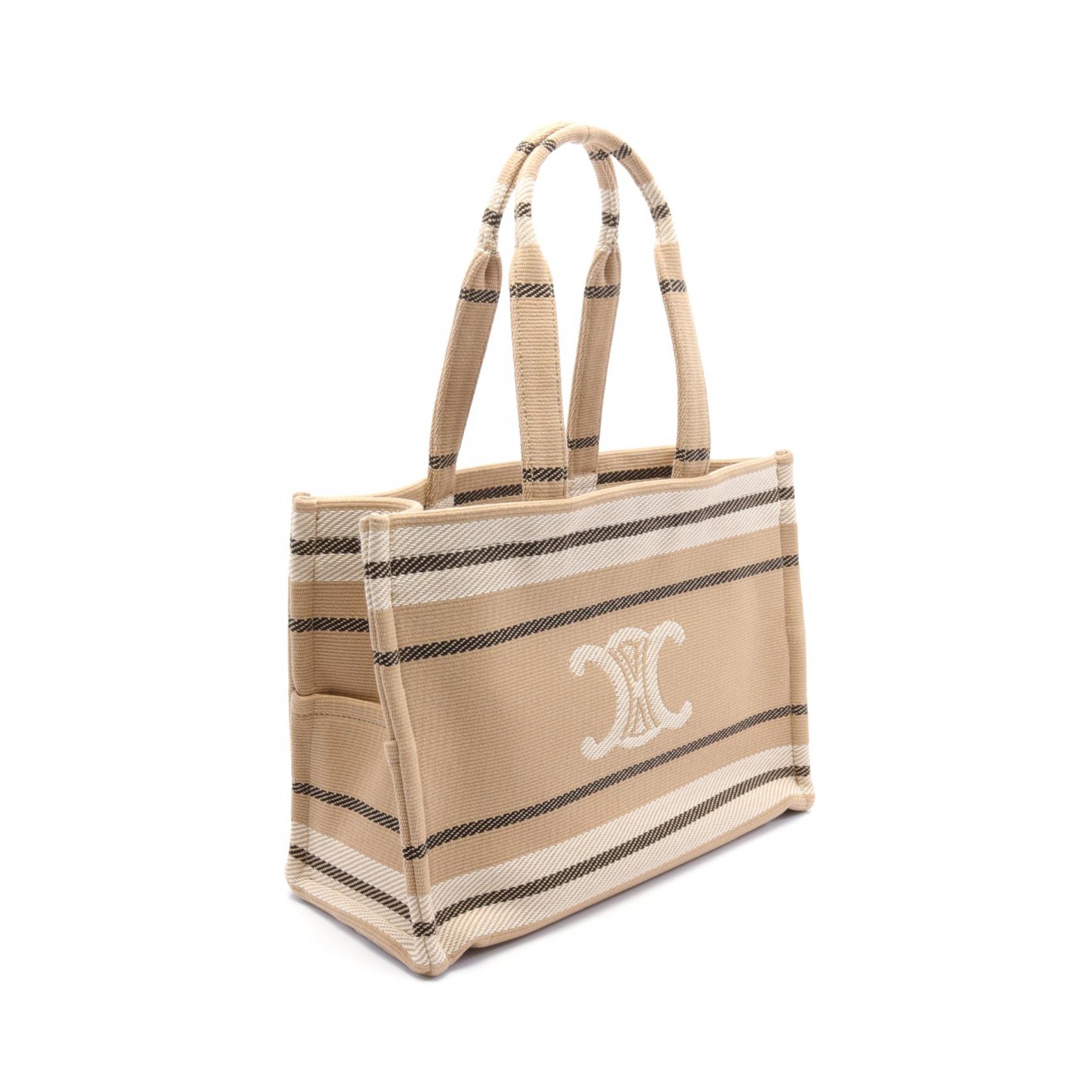 CELINE スモール トリオンフ ストライプバッグ_Cabas Thais 関税込】SMALL CABAS THAIS (CELINE/トートバッグ) 105220564