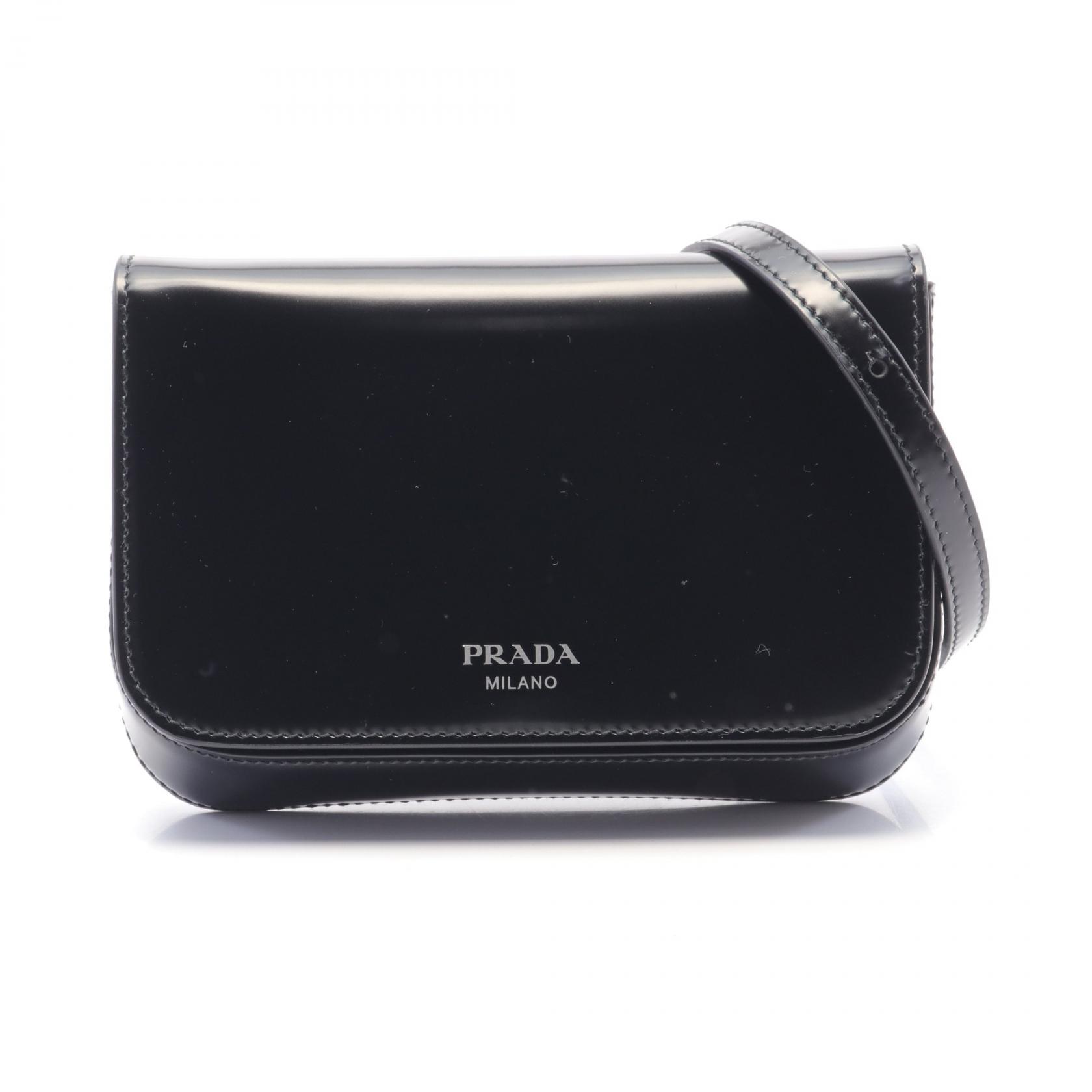 PRADA Shoulder Bag W 2VD061ZO6F0002 leather Black NEW Women