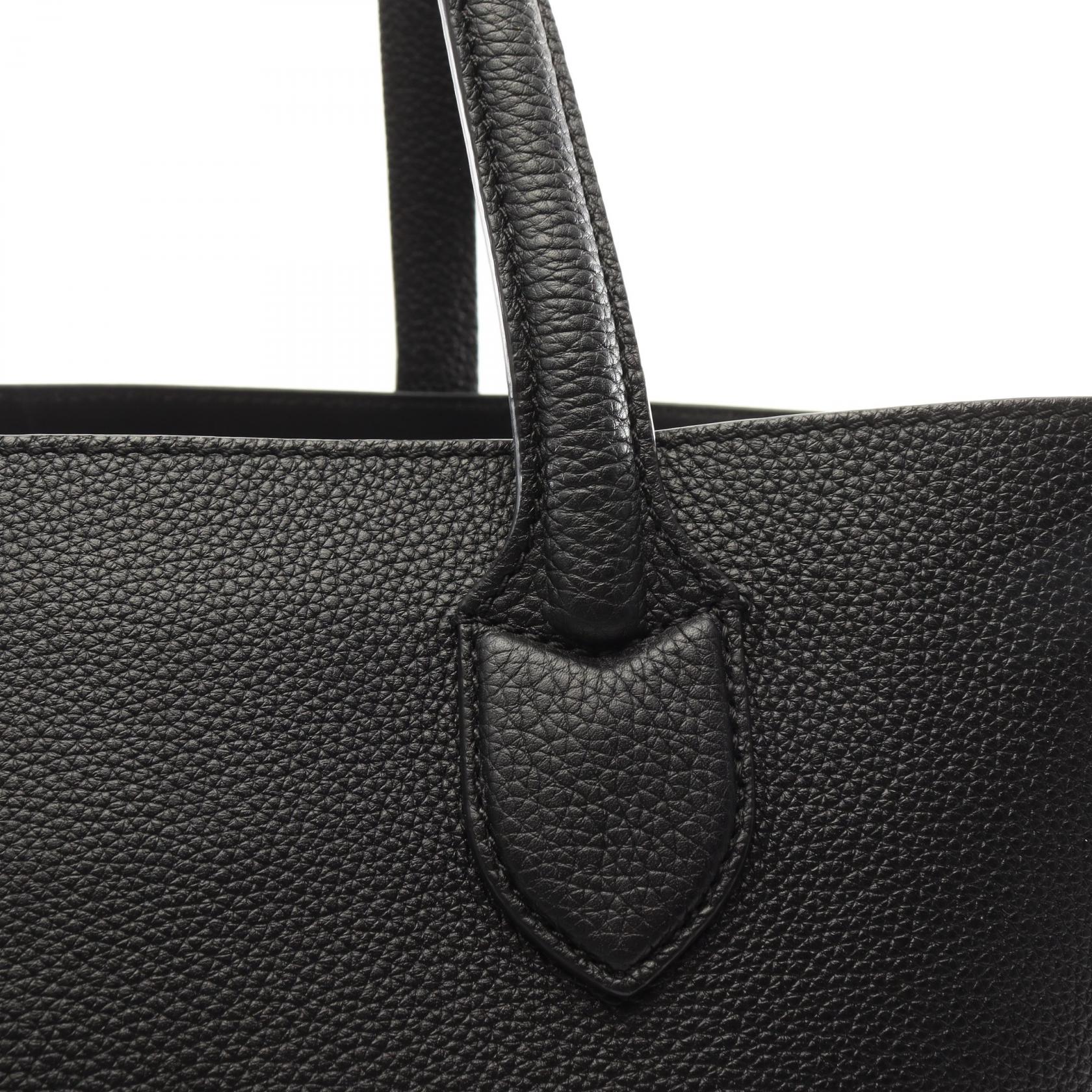 BURBERRY LG KANE Hand Tote Bag 8022525 leather Black Used