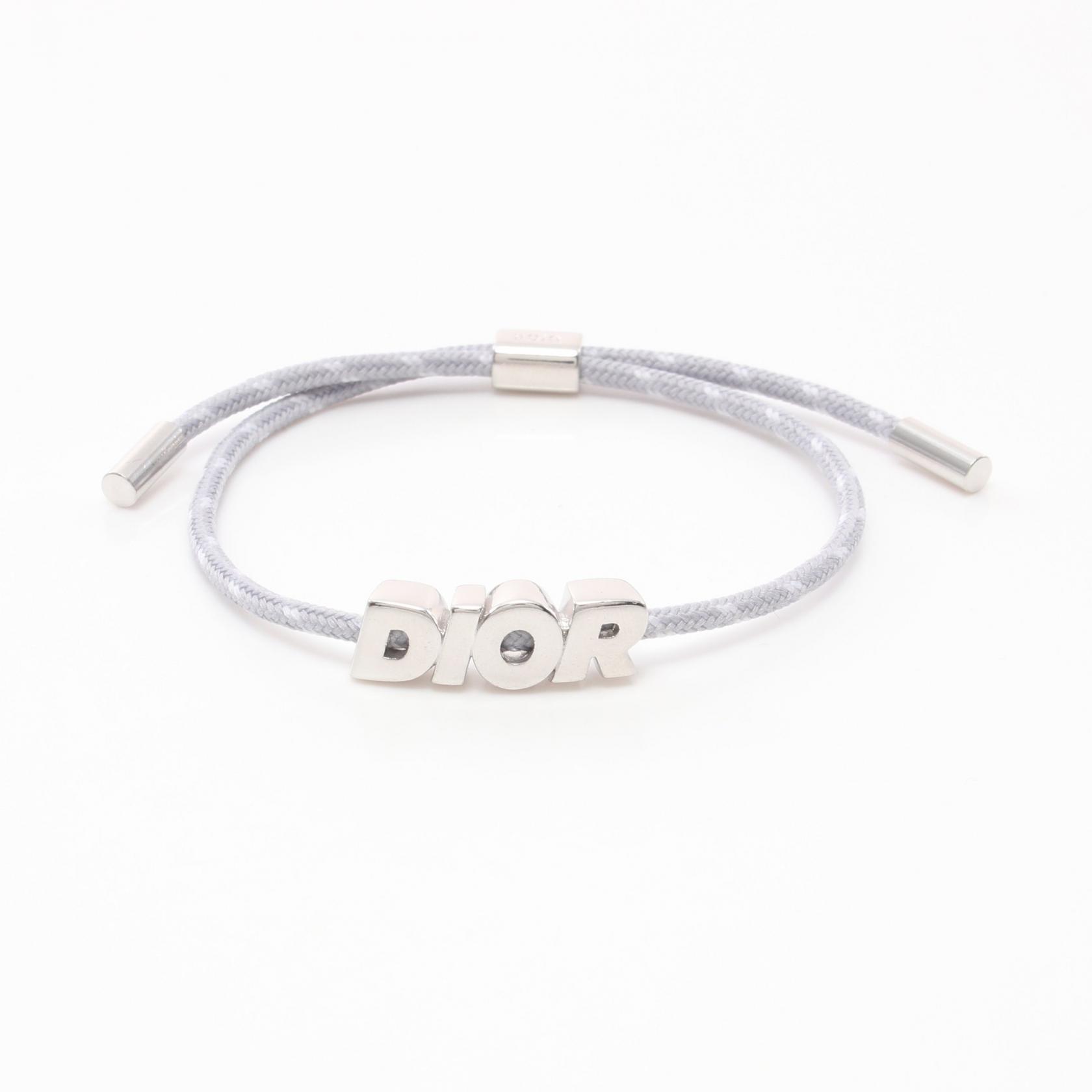 Christian Dior logo Bracelet B2441HOMMT005 Stainless Steel