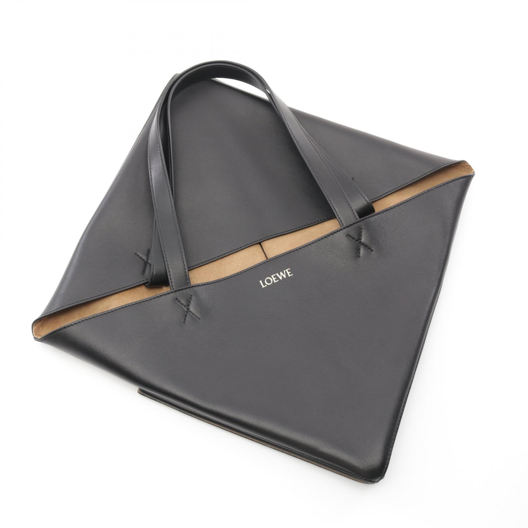LOEWE Puzzle Fold XL Tote Bag B933Q18X011100 leather Black