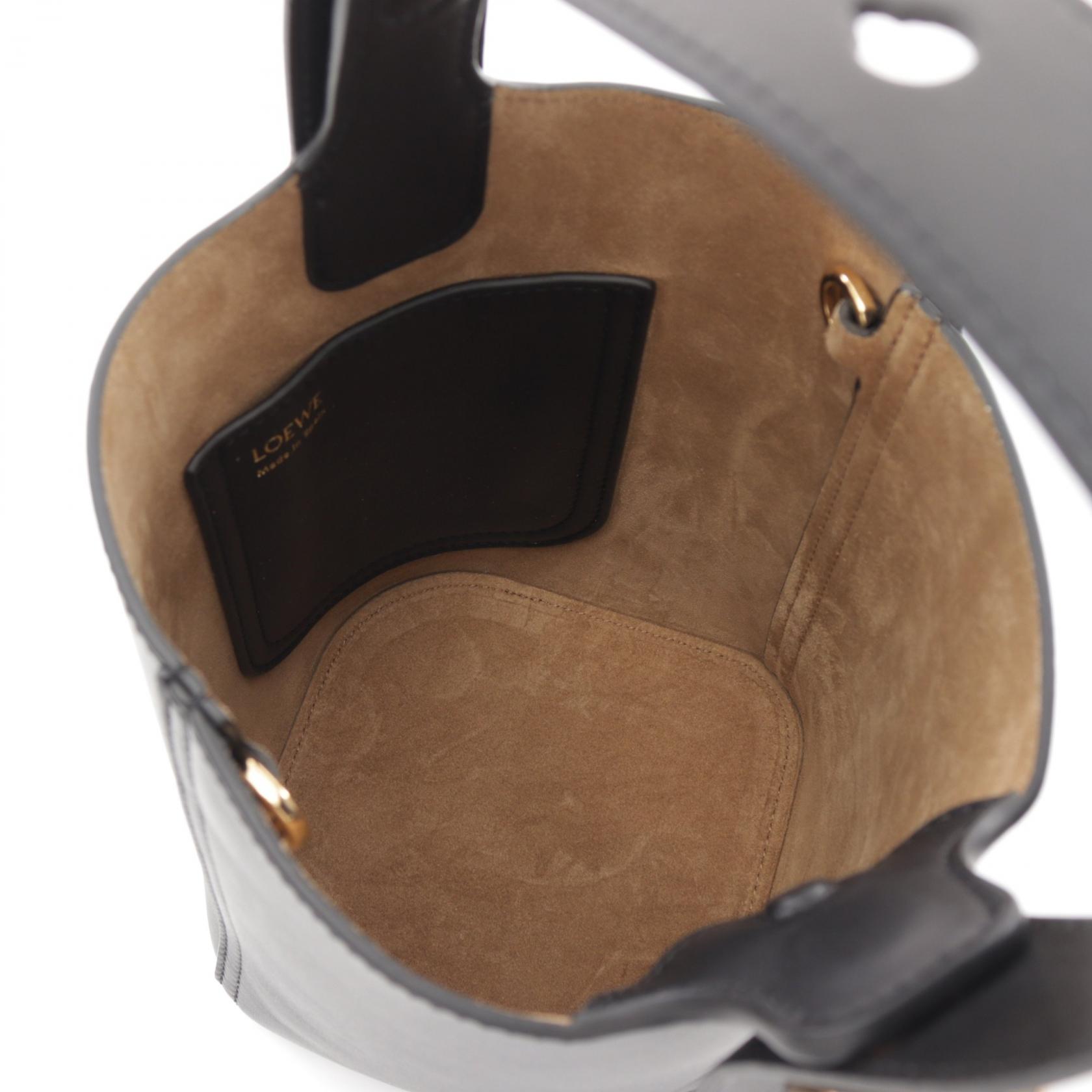 LOEWE Pebble Bucket Mini Hand bag AANBBBMX011100 leather