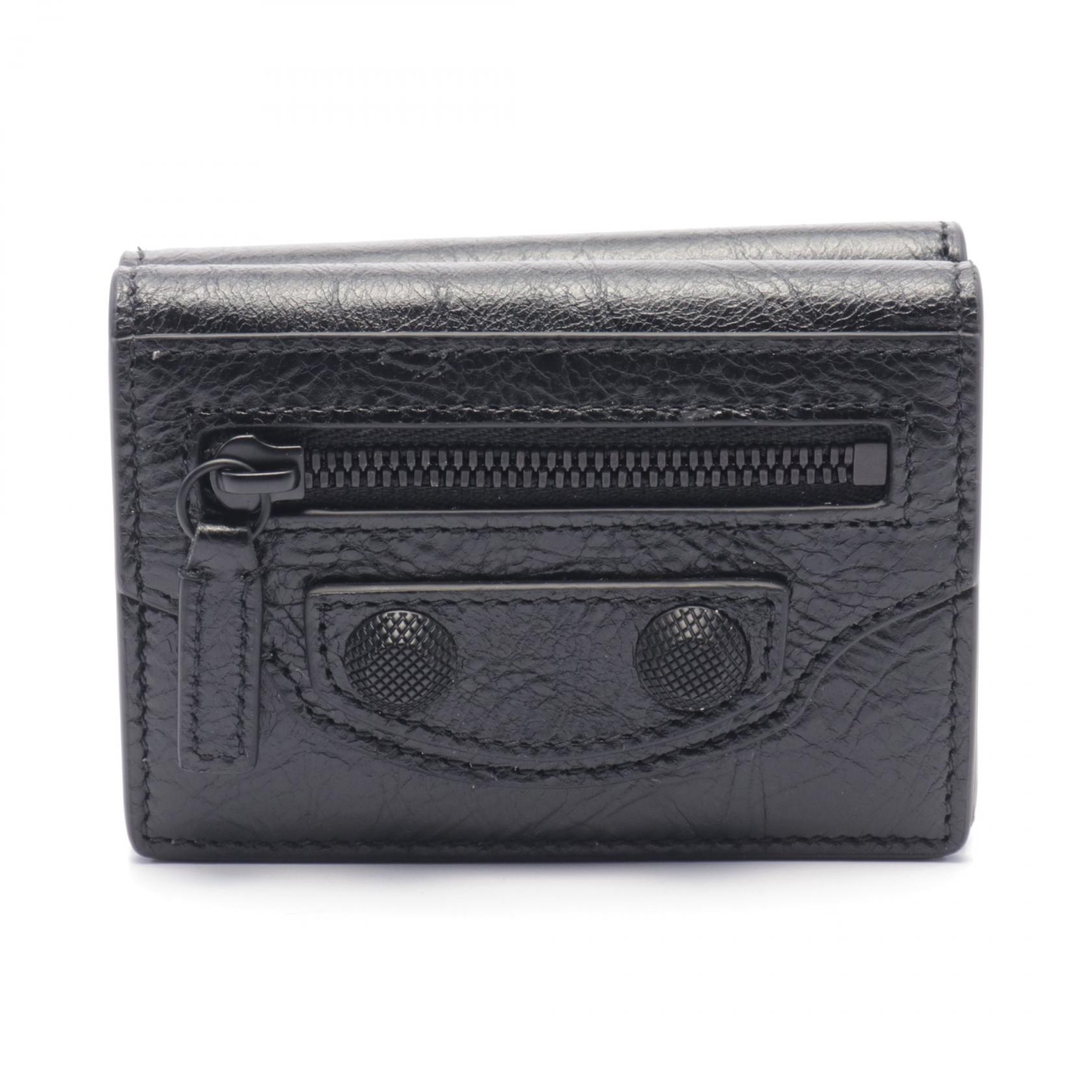 ★BALENCIAGA★ Tri-fold wallet light gray 5938131IZI31460 59 Balenciaga | Bags | Balenciaga Mini Wallet Grey Saffiano
