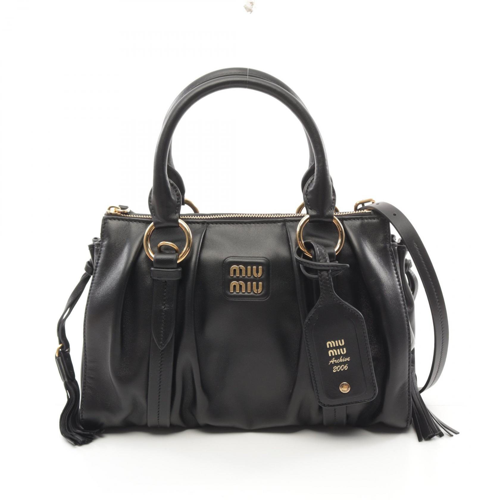 Miu Miu NAPPA Joie Shoulder Hand bag 5BB1662CSWF0002 leather