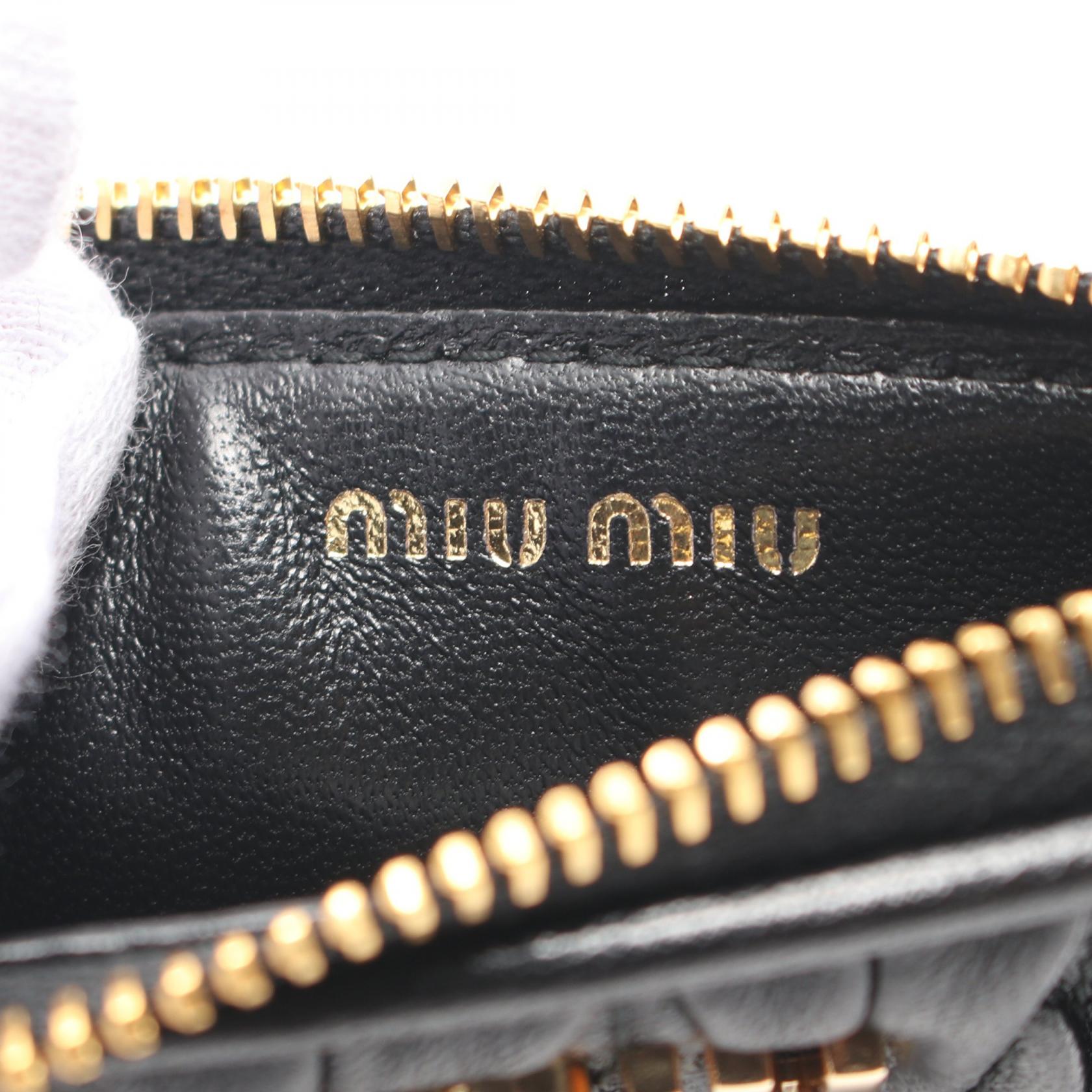 Miu Miu coin purse card case zip wallet 5MC0932FPPF0002
