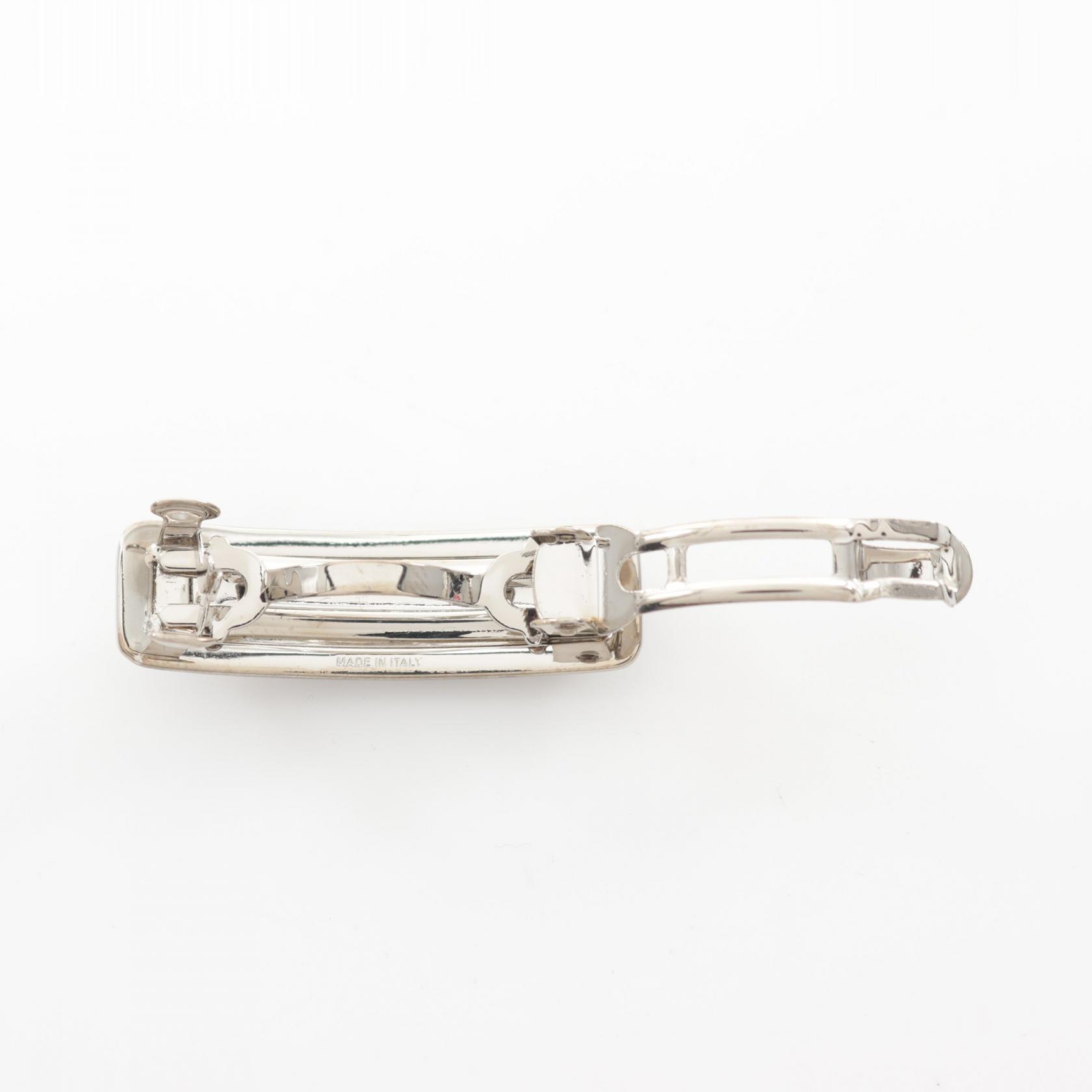 Miu Miu barrette hair clip 5IF118 2DNCF0OKL Stainless Steel