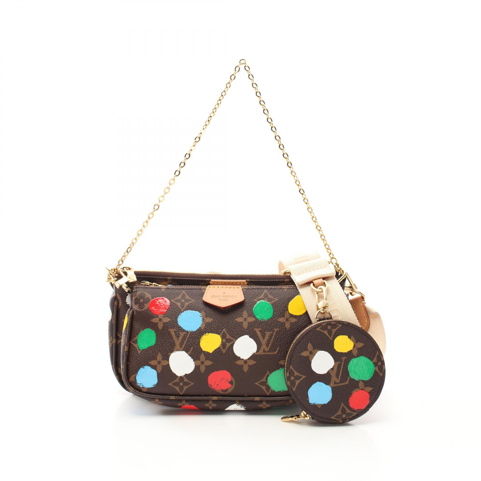 ルイ・ヴィトン LV×YK ミュルティポシェット・アクセソワール M46385 モノグラム
