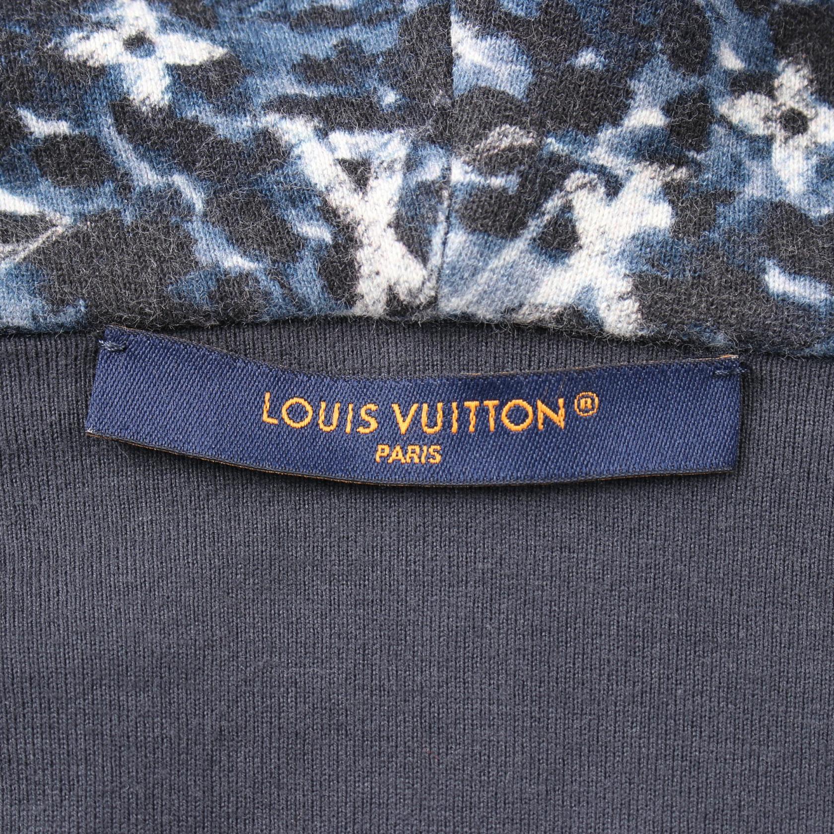 LOUIS VUITTON Monogram zip-through Hoodie HPY33WZA8 cotton