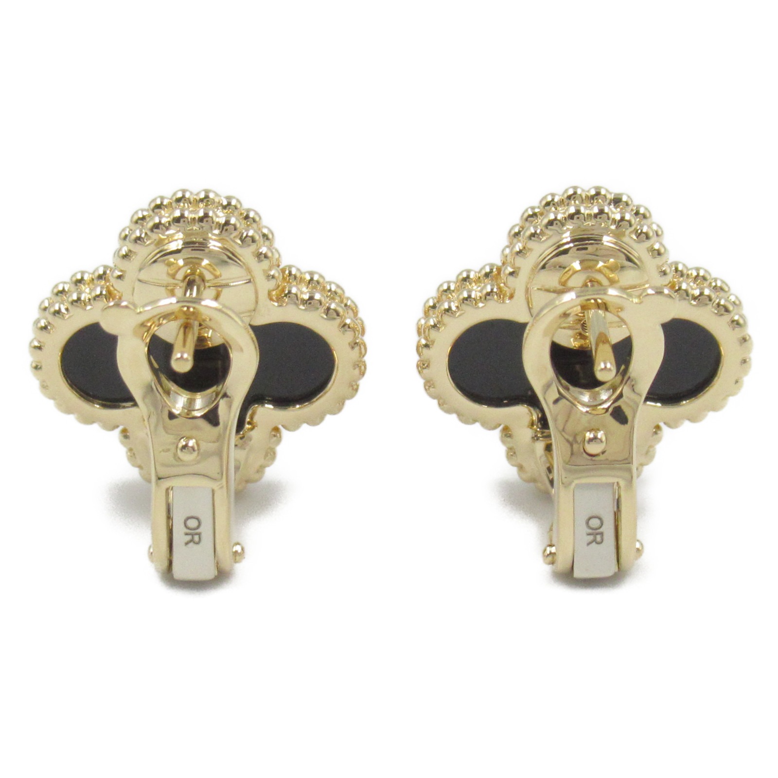 Van Cleef & Arpels Vintage Alhambra Pierced earrings 18KYG