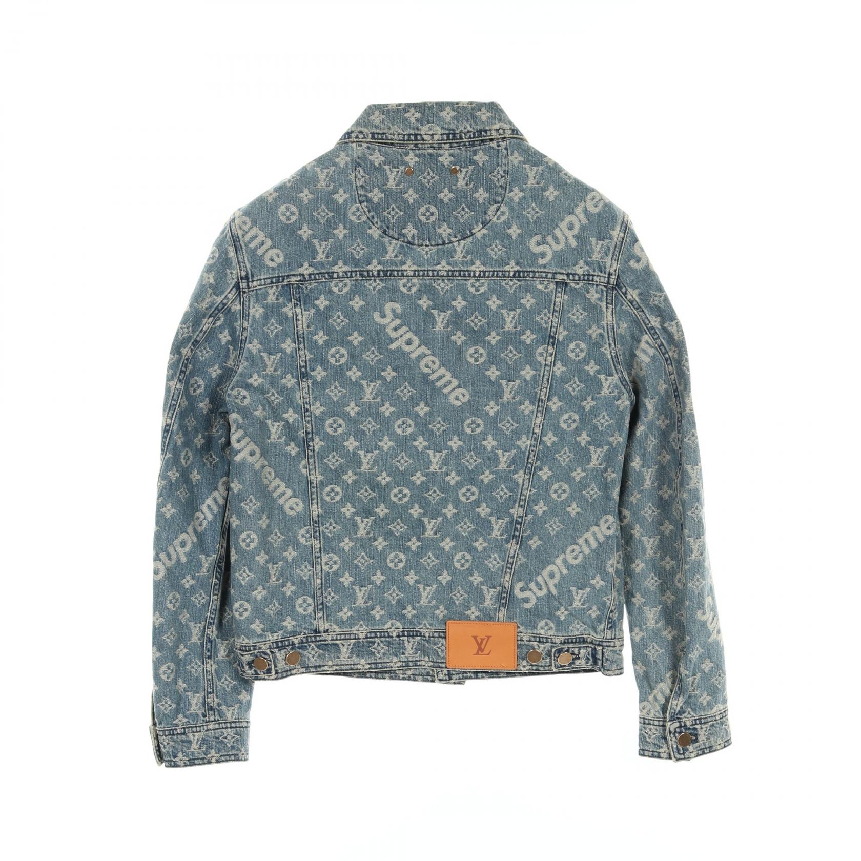 LOUIS VUITTON x Supreme Monogram Denim Jacket HDA91WALL cotton