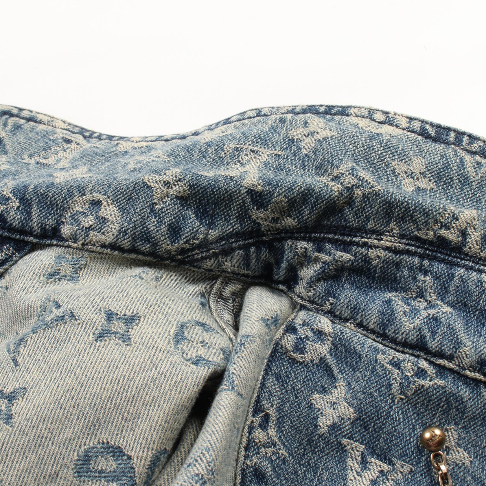 LOUIS VUITTON x Supreme Monogram Denim Jacket HDA91WALL cotton