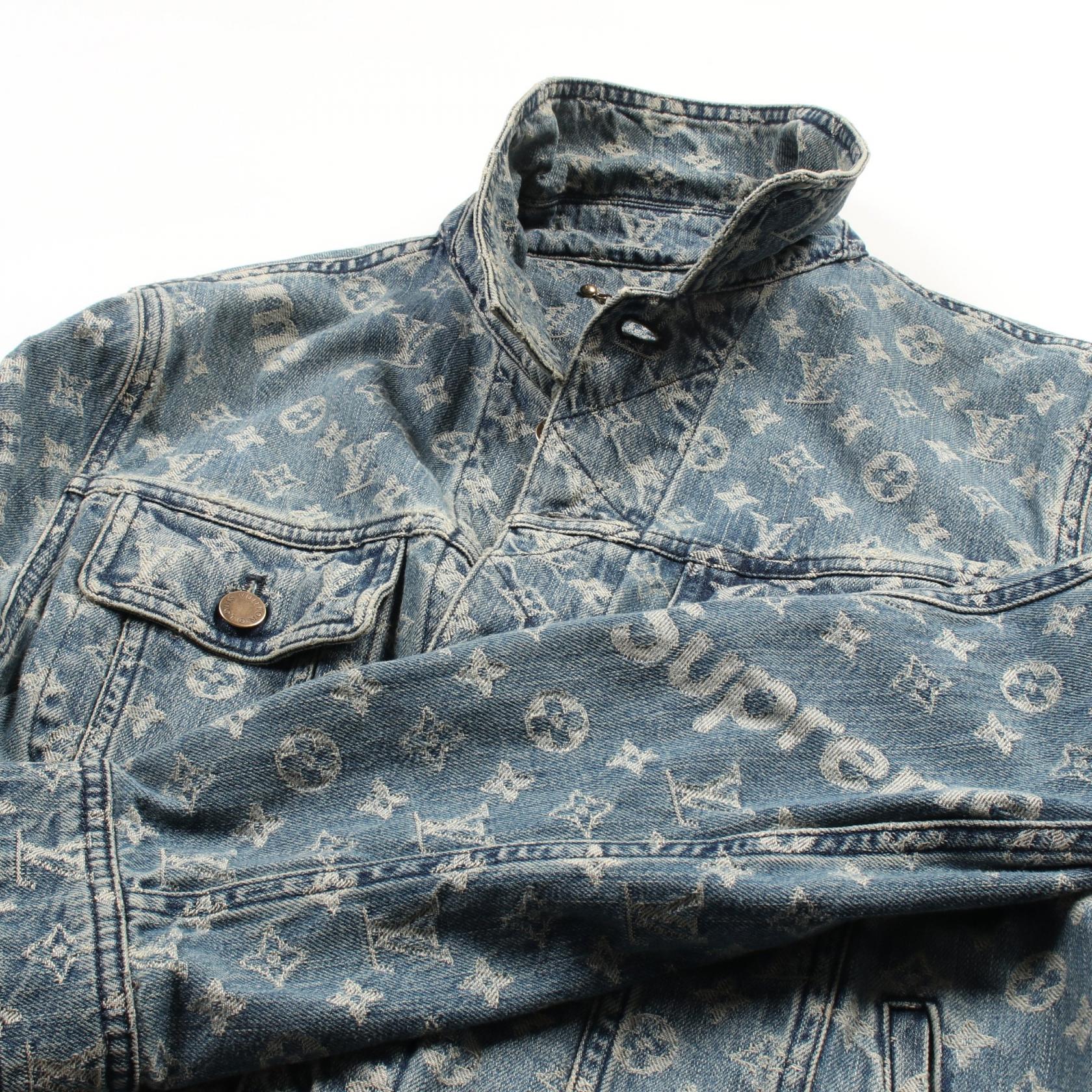 LOUIS VUITTON x Supreme Monogram Denim Jacket HDA91WALL cotton