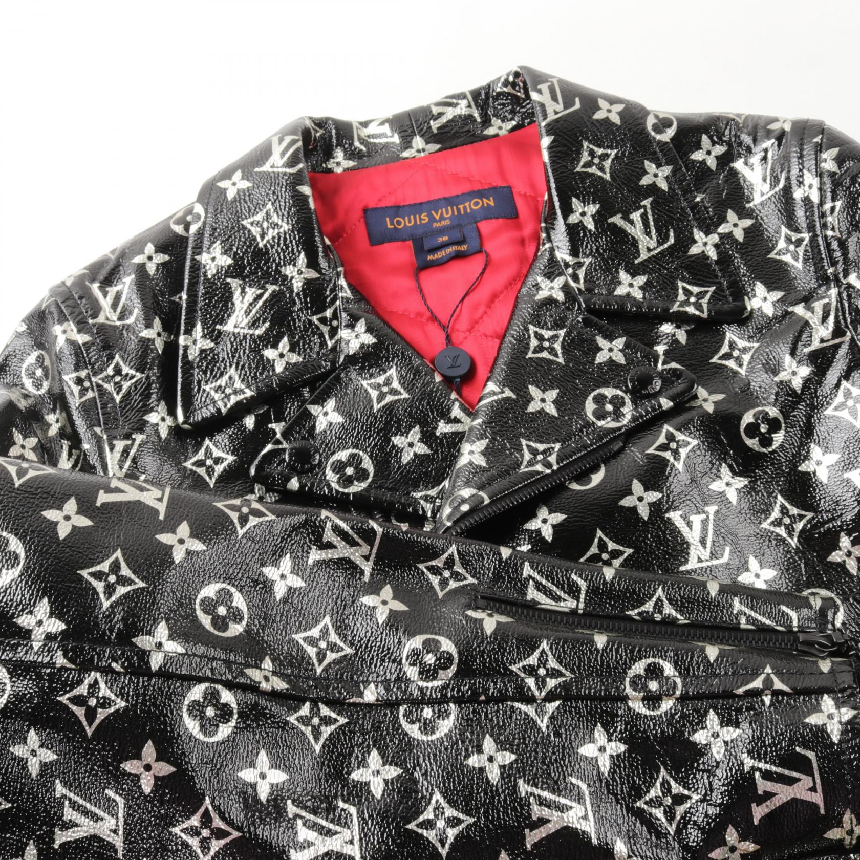 LOUIS VUITTON レース ジャケット LOUIS VUITTON Monogram Riders jacket RW192W NYK leather