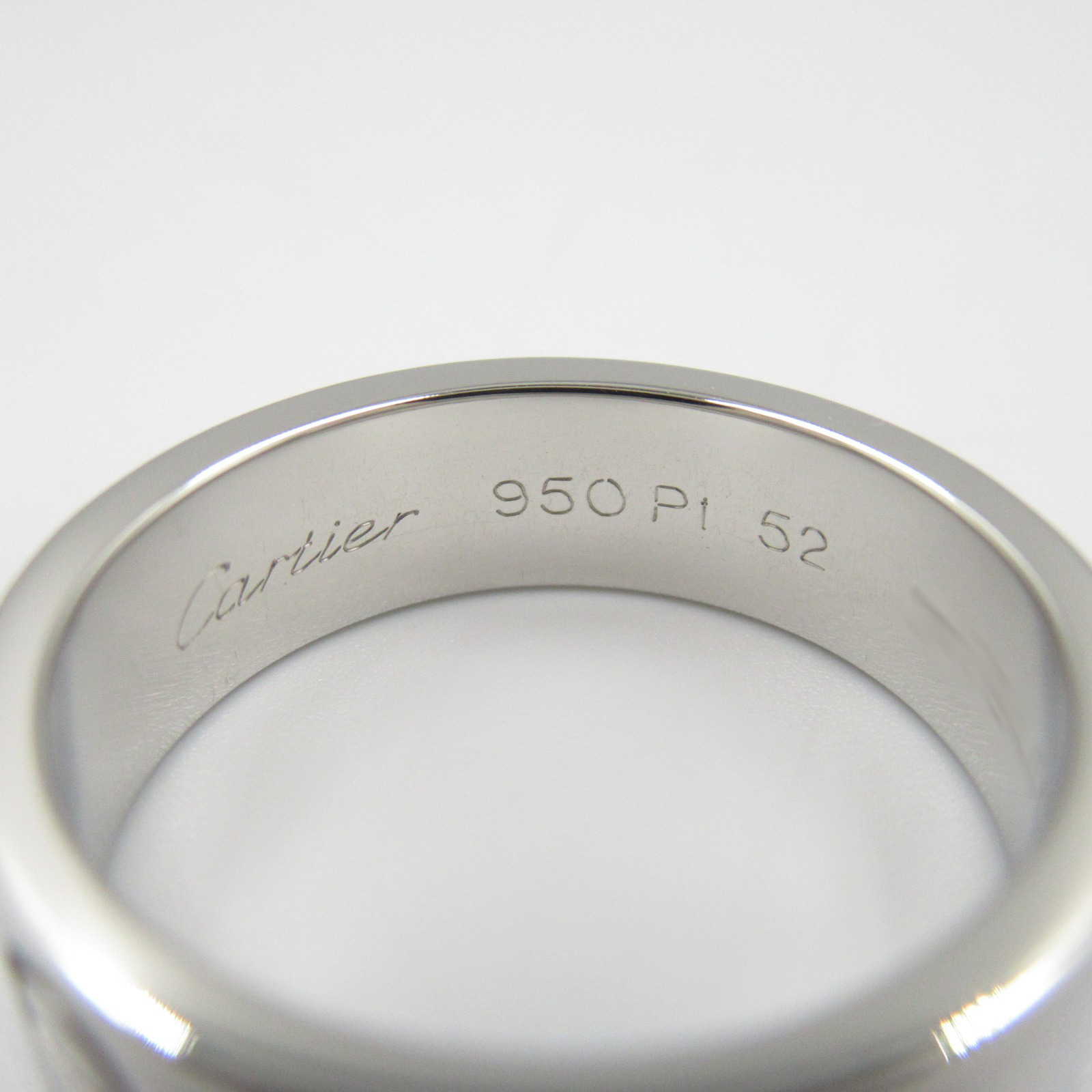 Cartier リング 950プラチナ CARTIER Love Ring Pt950 Platinum Used US size 6 #52 women | eBay
