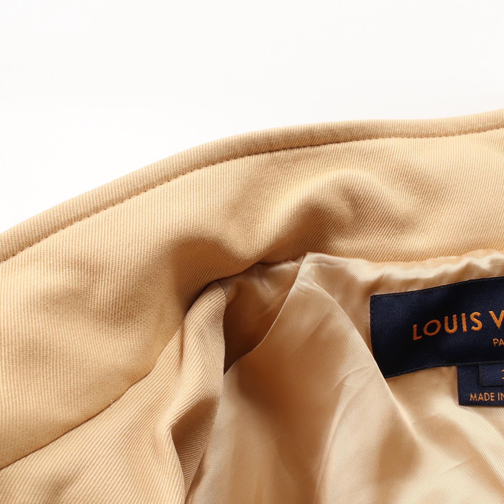 LOUIS VUITTON Belt LV Button Trench coat RW231W US8 wool Viscose  