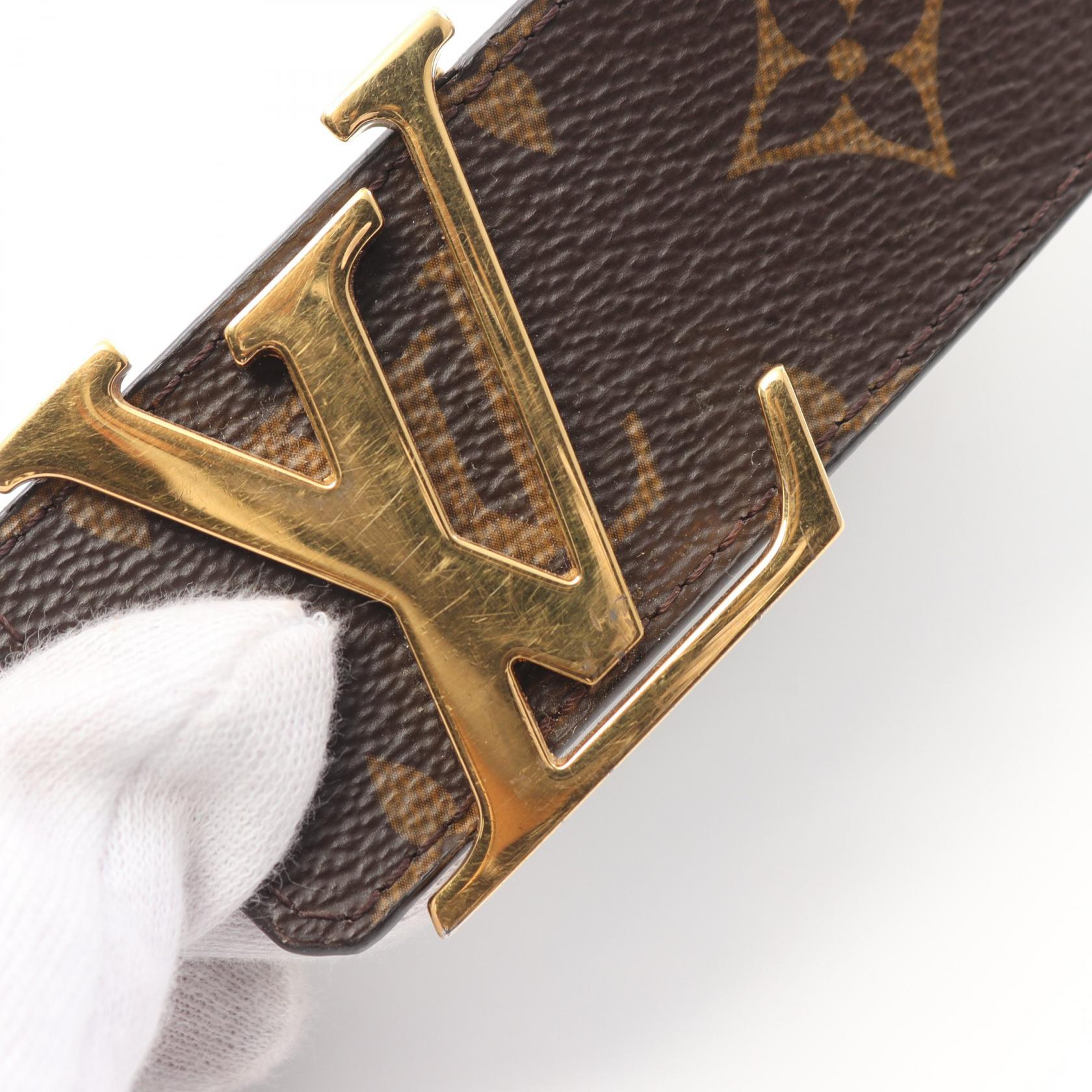 Louis Vuitton レザー ベルト Louis Vuitton ルイヴィトン レザーベルト LV ピラミッド