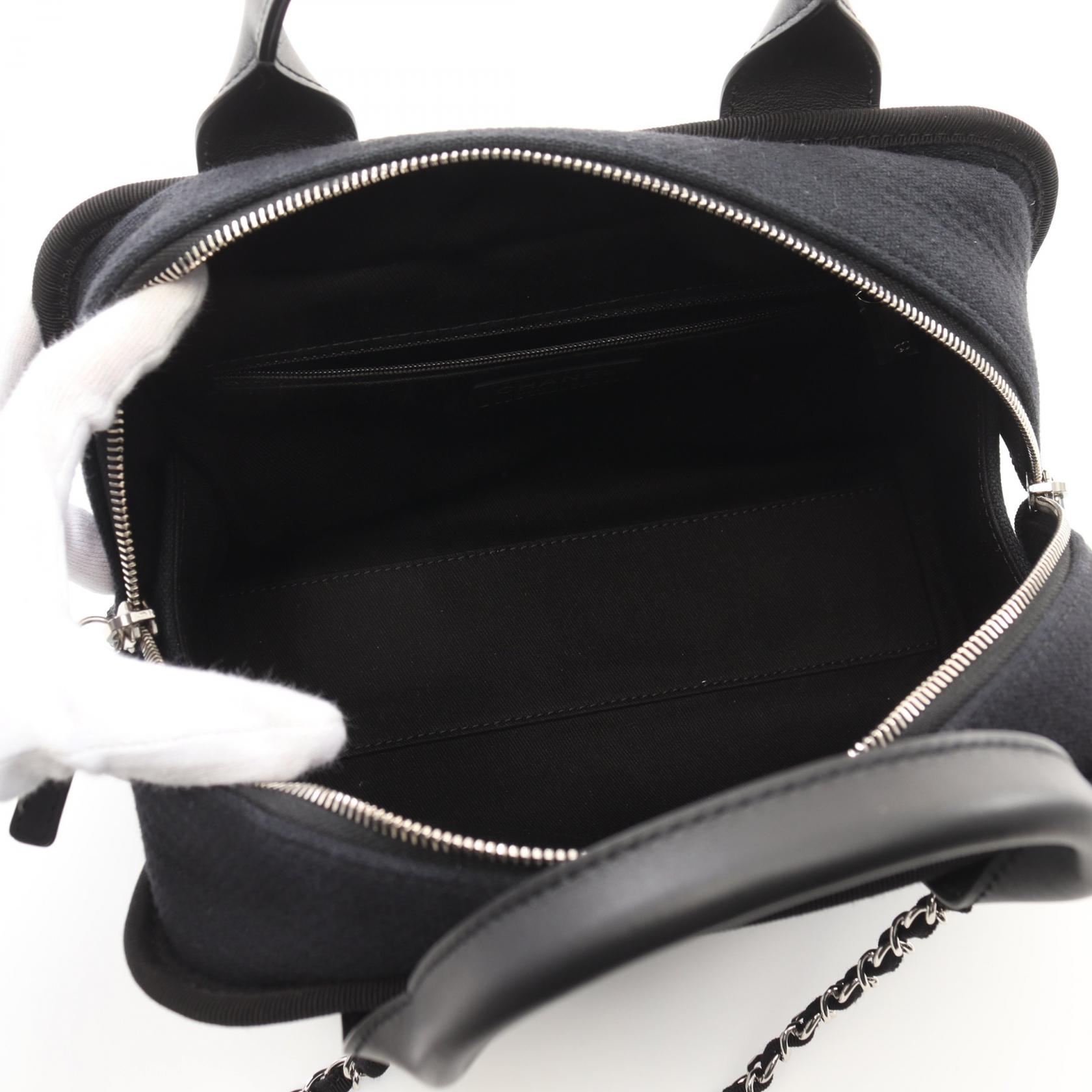 【リユース】CHANEL ショルダーバッグ DEAUVILLE A92749 CHANEL Deauville bowling 2way chain Shoulder Bag A92749