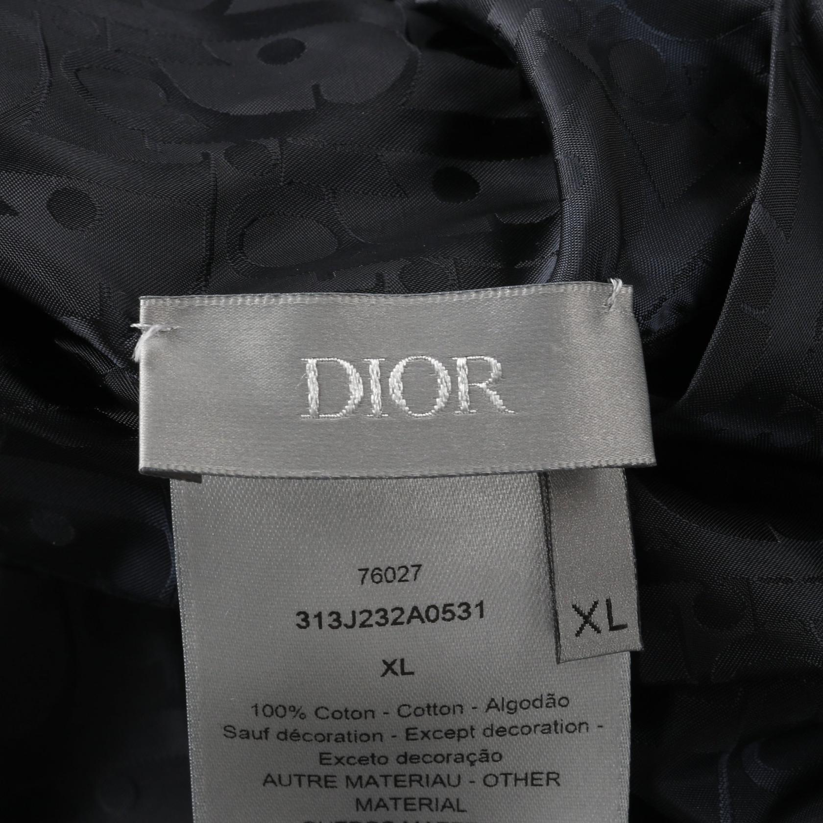 DIOR HOMME Oblique Hoodie Jacket 313J232A0531 cotton Nylon