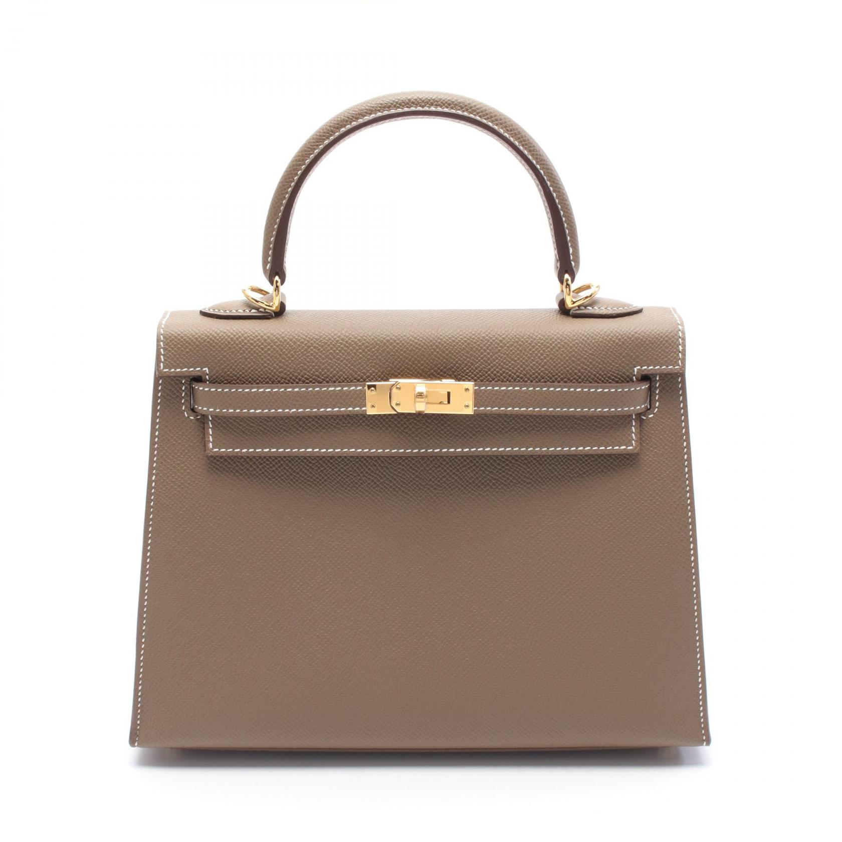 クリップで調節が可能♪ 【HERMES】 手袋 Hedda HERMES Kelly 25 Hand shoulder bag B Outside stitched038416CC