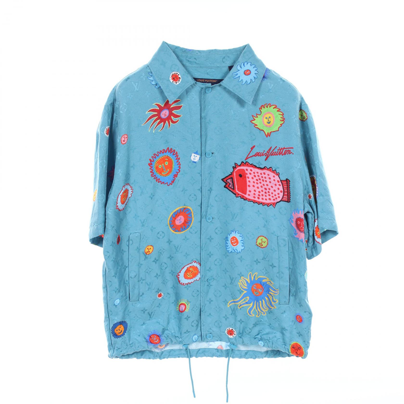 LOUIS VUITTON Yayoi Kusama Monogram Face shirt #M RM232H V36