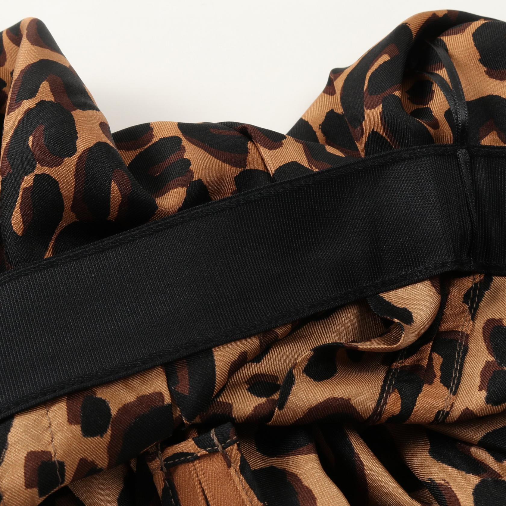 ルイ・ヴィトン RW112W WTSK 1159W シルクスカート LOUIS VUITTON skirt RW112W WTSK 1159W silk Brown Black Used