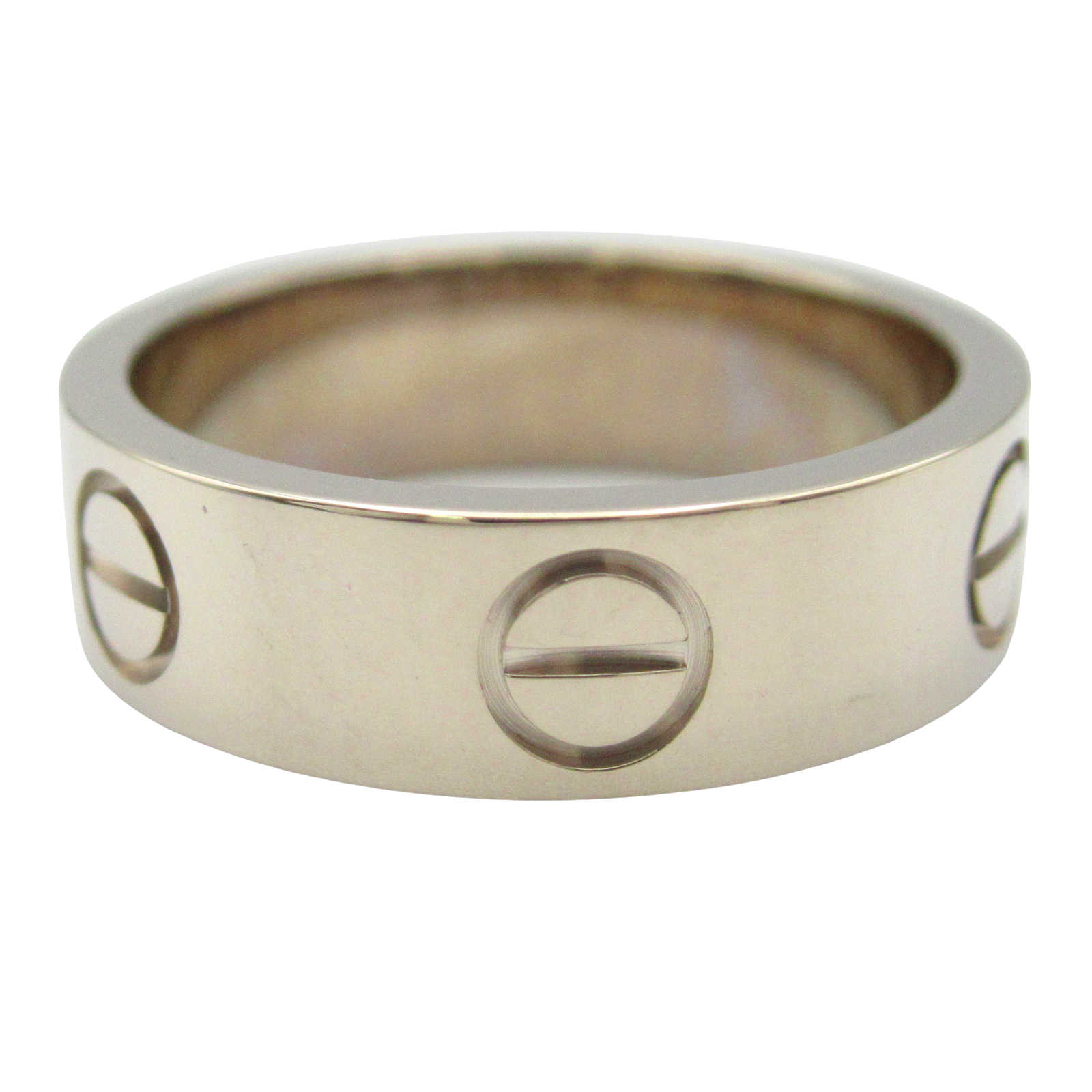 CARTIER Love Ring 18KWG White Gold Used Unisex US size5.25 #50 | eBay