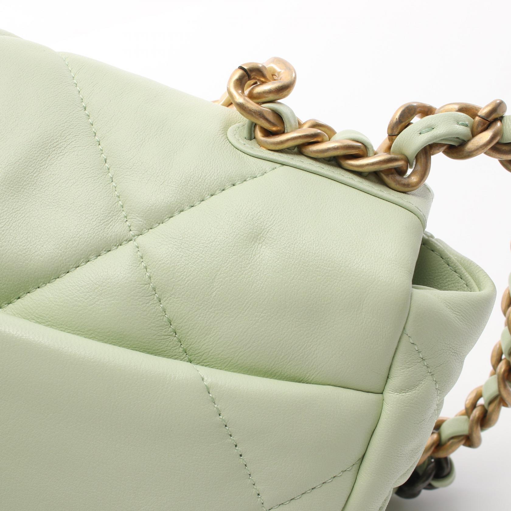 CHANEL 19 dix-neuf Matelasse 2way Shoulder Bag AS1160 Lamb leather