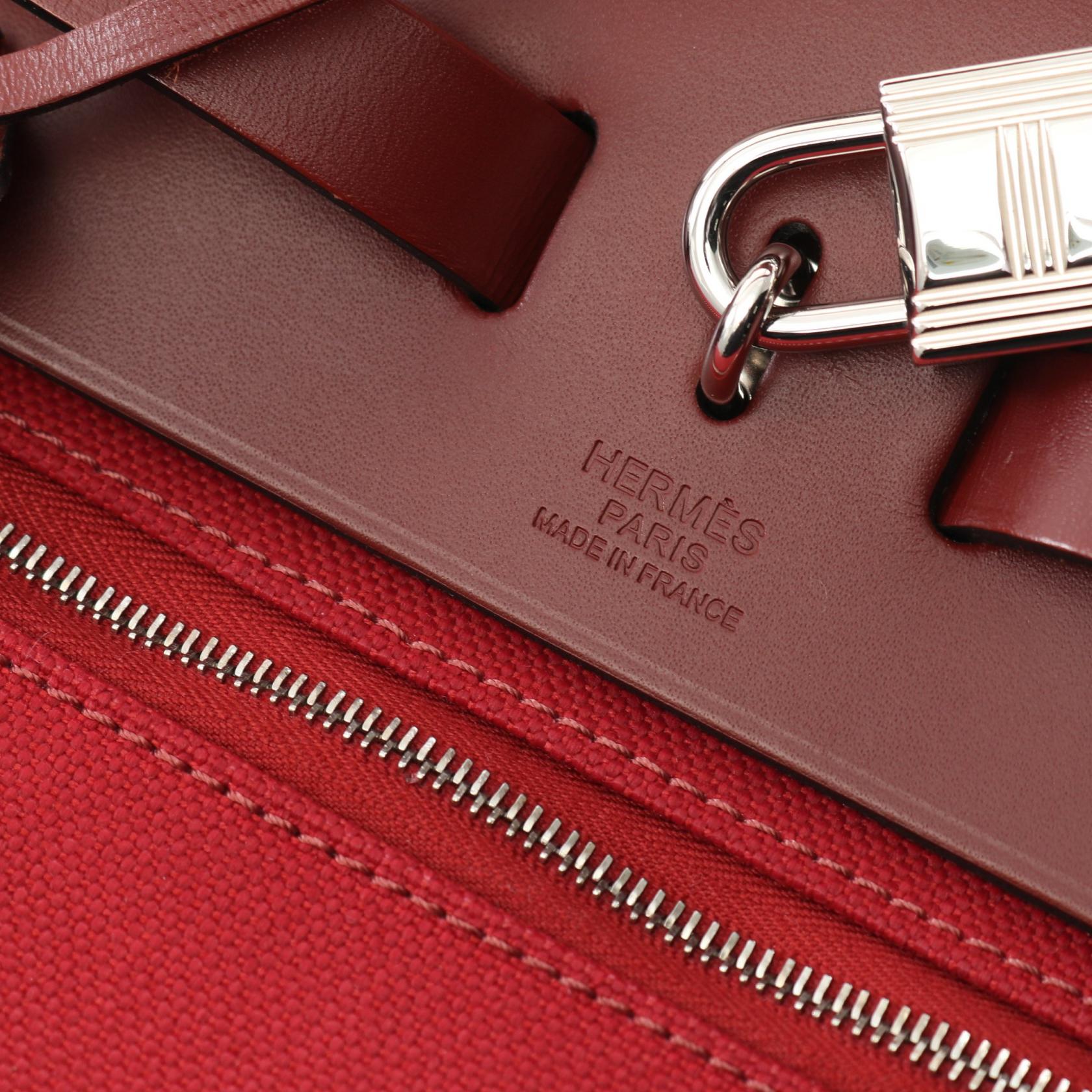 【関税＆送料込み】ChloAC Heritage Bag HERMES Herbag Zip PM Hand shoulder bag C 082268CK Toile