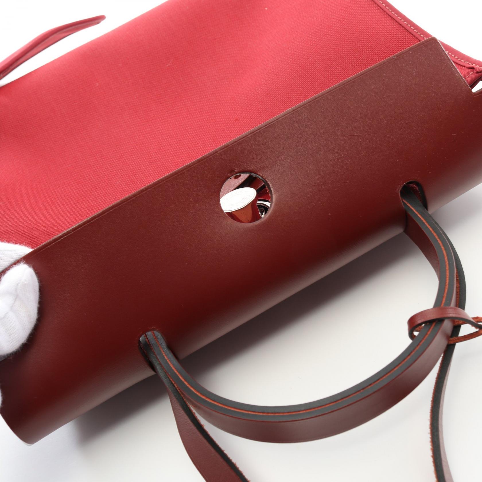 【関税＆送料込み】ChloAC Heritage Bag HERMES Herbag Zip PM Hand shoulder bag C 082268CK Toile