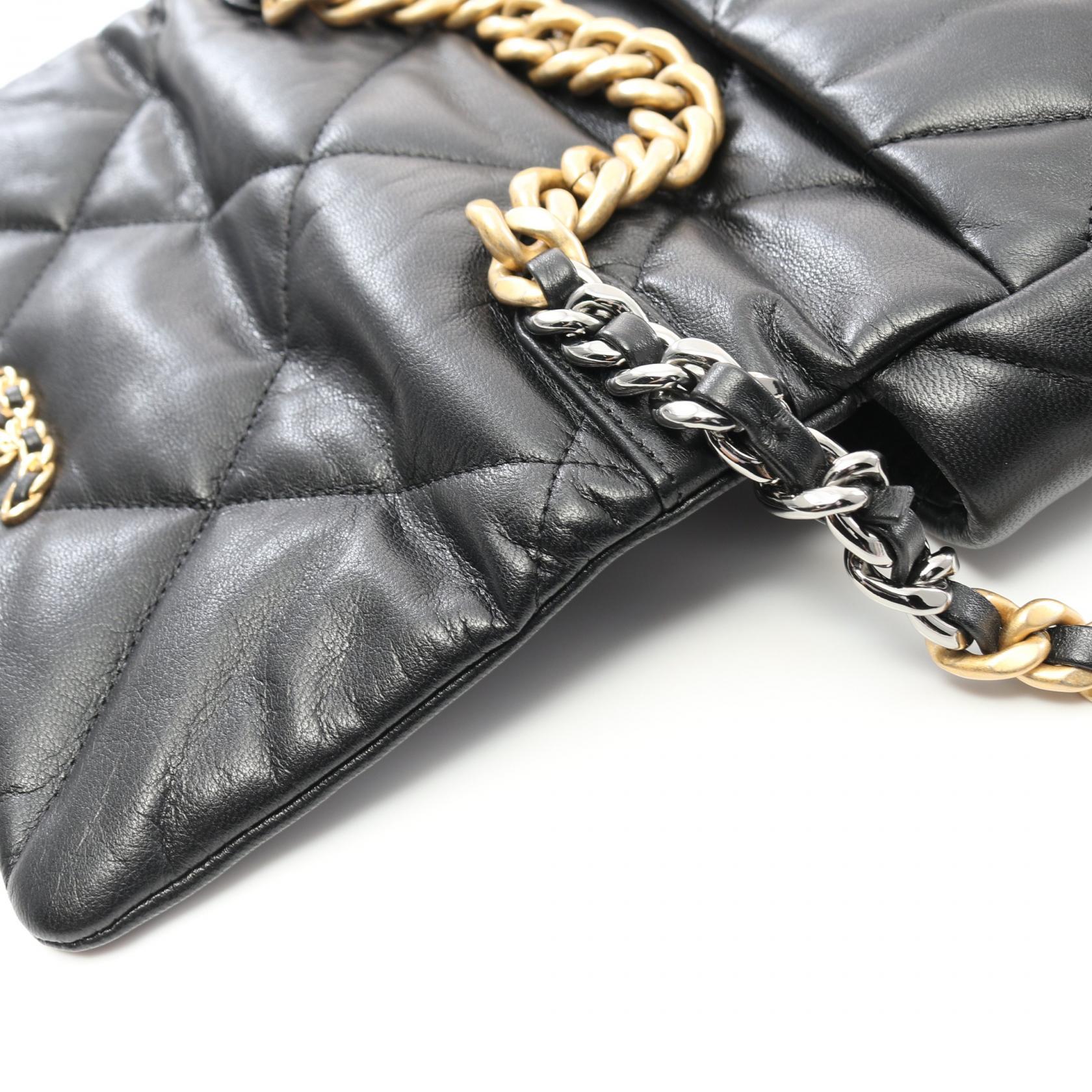 CHANEL 19 dix-neuf Matelasse 2way Shoulder Bag AS1160 Lamb leather