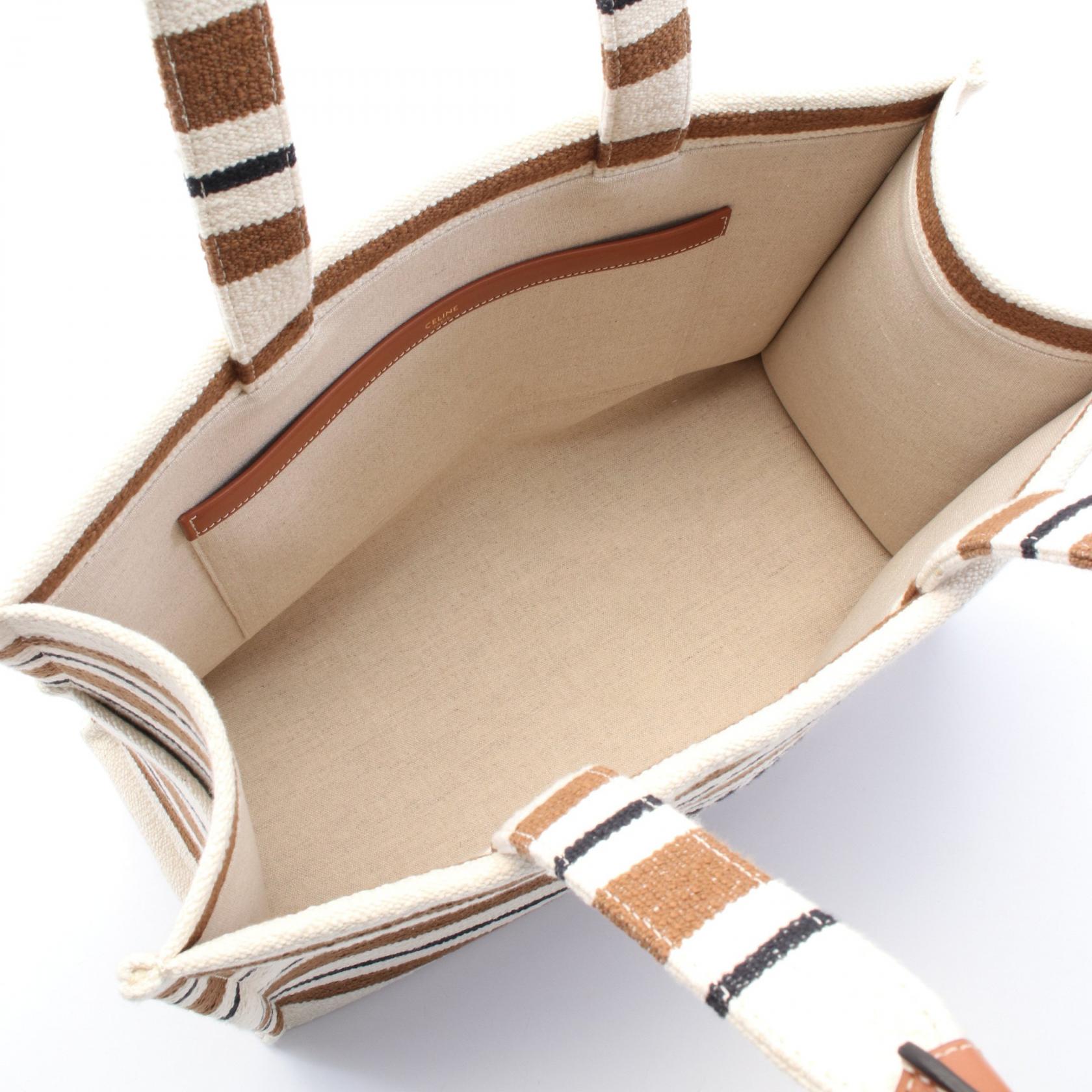 直営店‐CELINE‐ お揃いにも◎ Cabas Thais Bags Large Women's Large cabas Thais in striped textile with celine