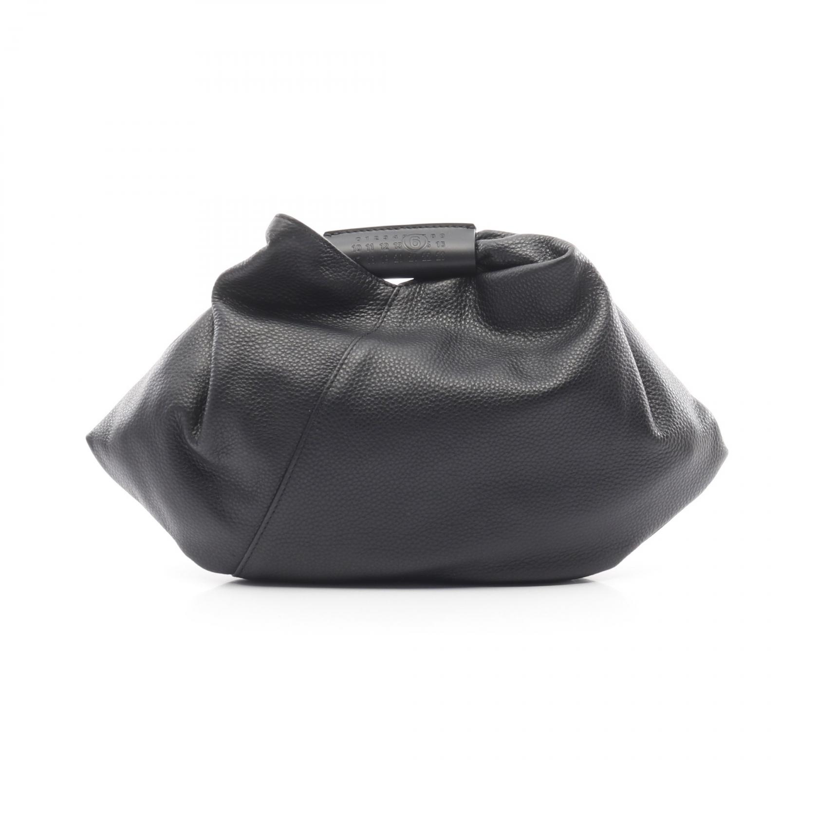 エムエムシックス MM6 JAPANESE DRAPED MINI ハンドバッグ バッグ レザー レディース ブラック系 SB5WD0029P7255T8013 【中古】 MM6 JAPANESE DRAPED MINI Handbag SB5WD0029P7255T8013 leather Black