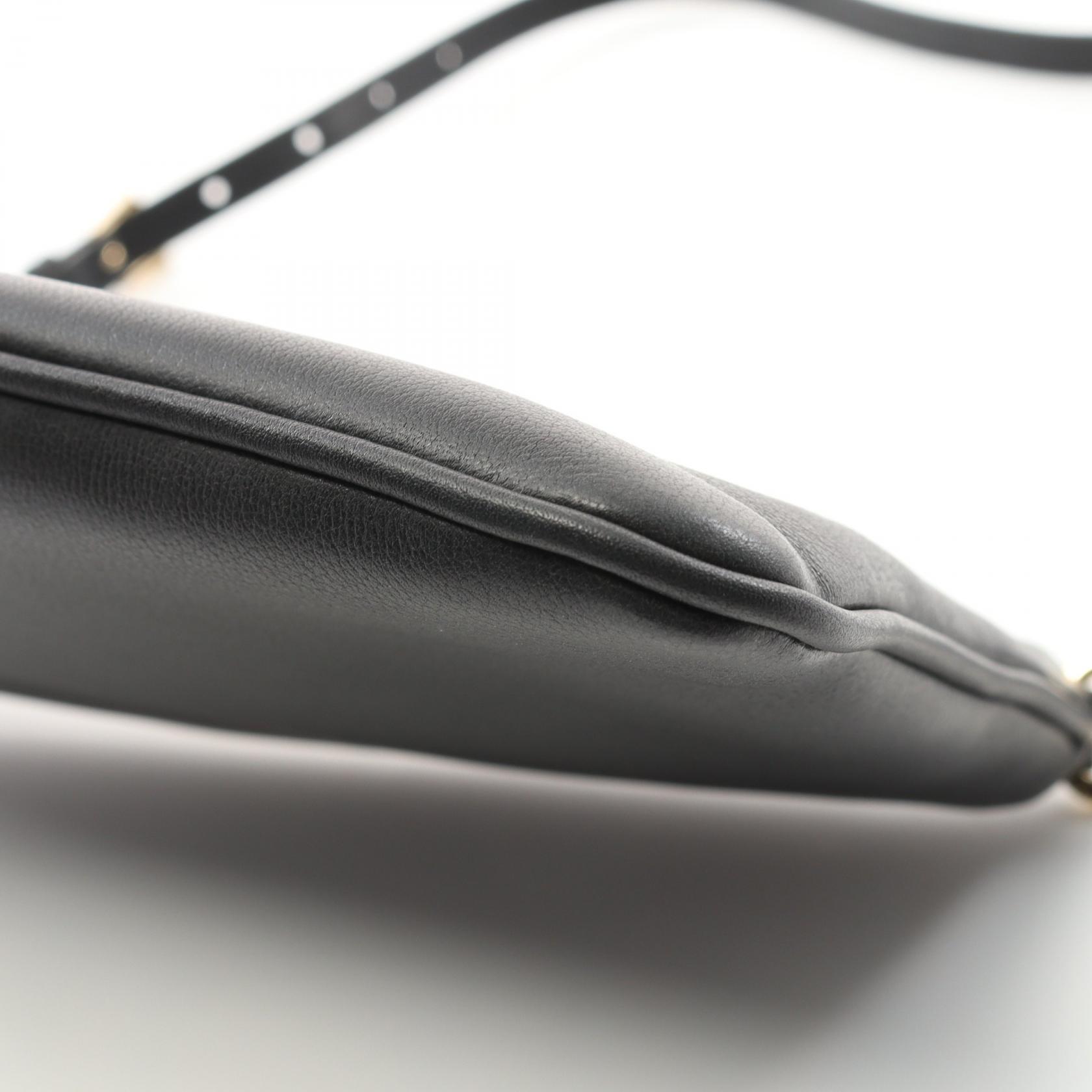 PRADA SOFT GRAIN Shoulder Bag 1BC2382CYSF0002 leather Black | eBay