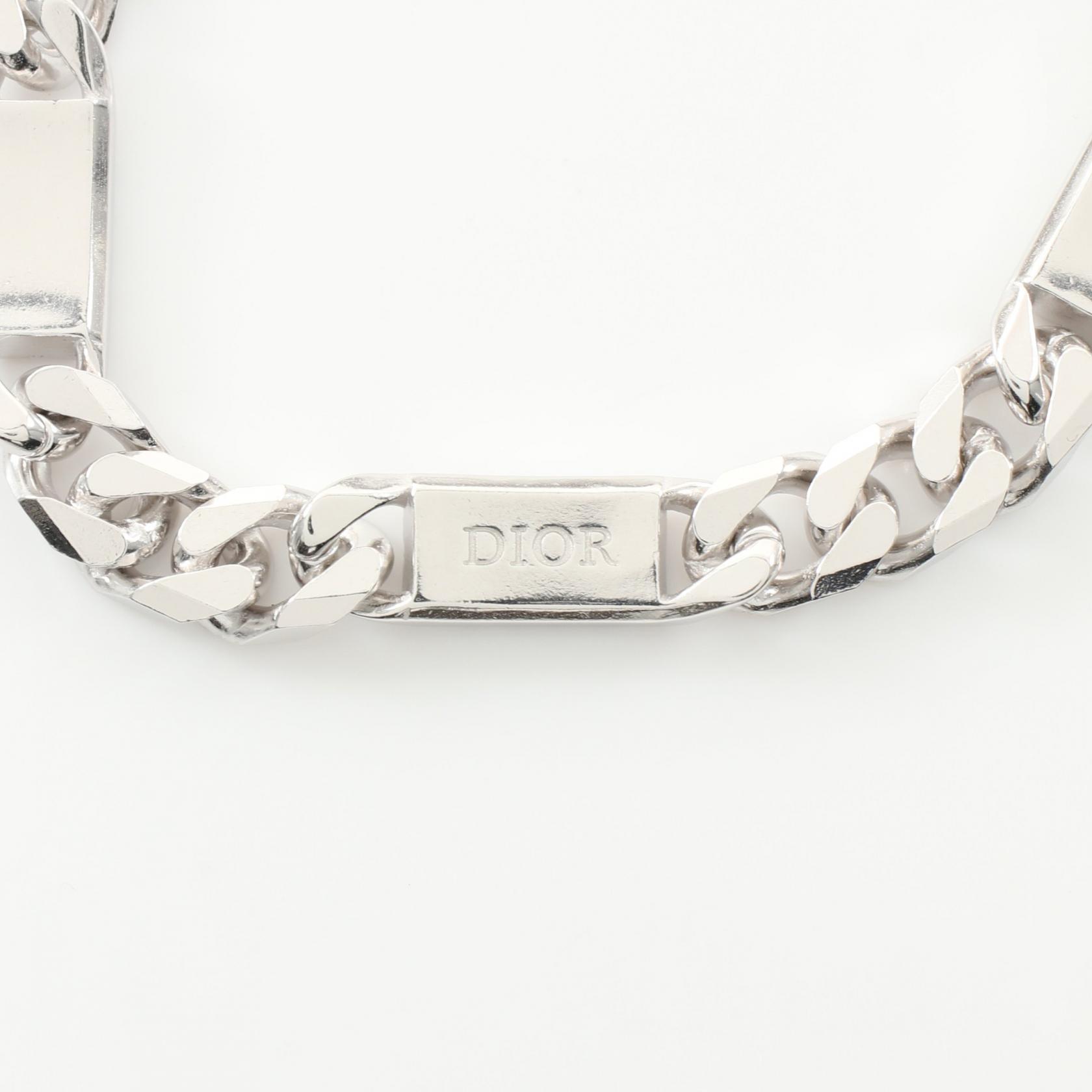 DIOR HOMME Chain Link Cannage Bracelet B3662HOMST990 A Silver925