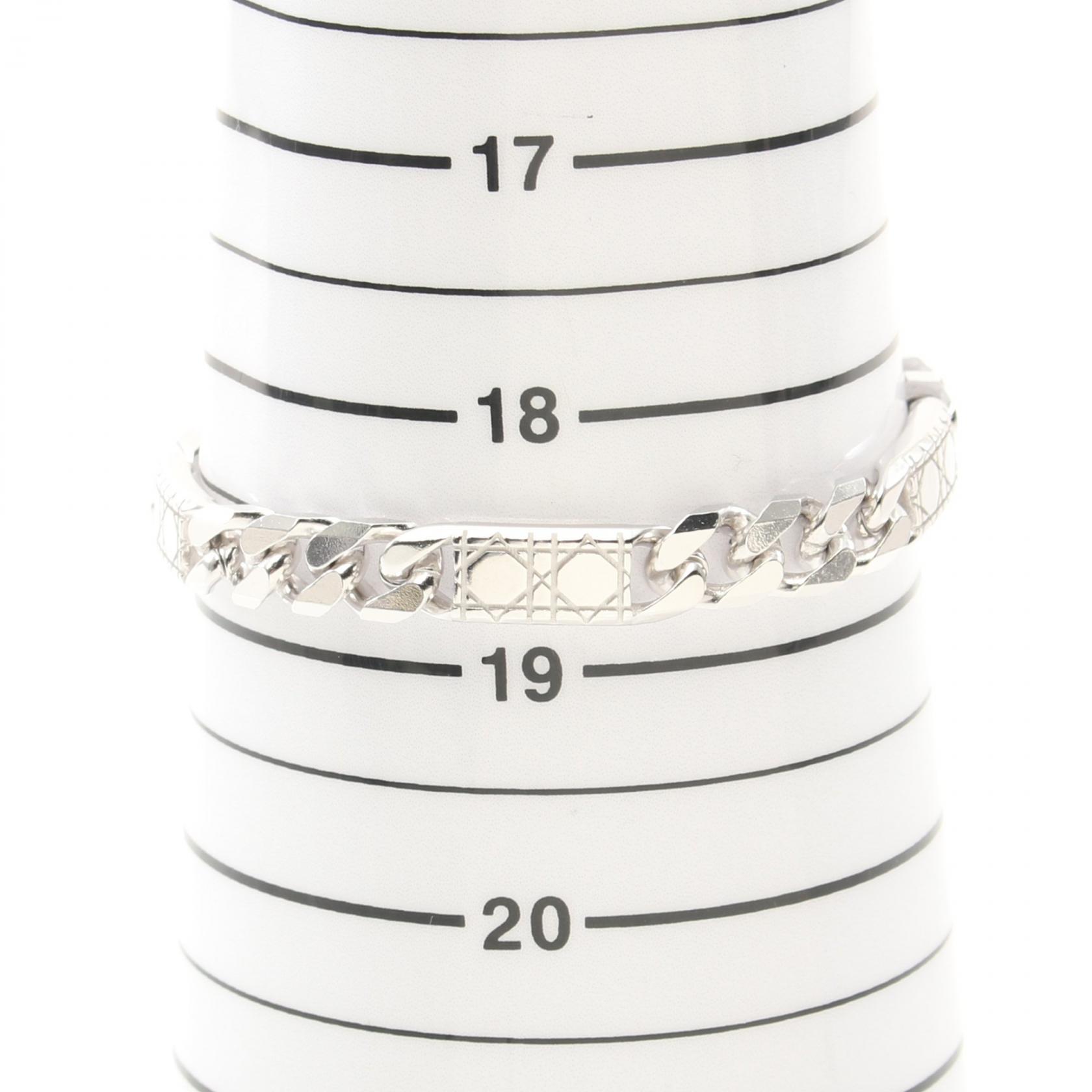 DIOR HOMME Chain Link Cannage Bracelet B3662HOMST990 A Silver925