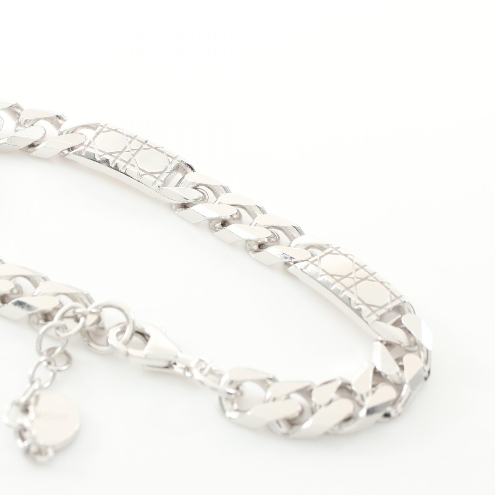 DIOR HOMME Chain Link Cannage Bracelet B3662HOMST990 A Silver925