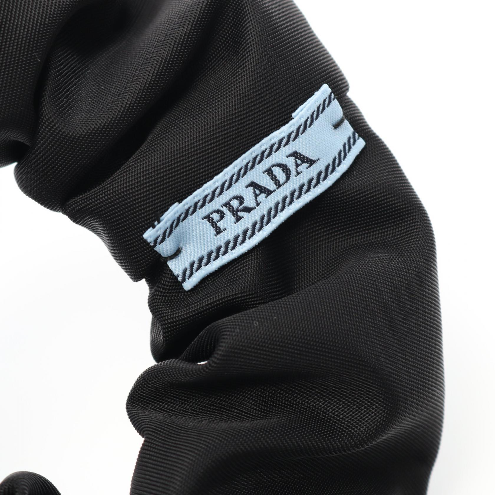 PRADA Re-Nylon Scrunchie 1IF0152DMIF0632 Nylon Black NEW Women | eBay