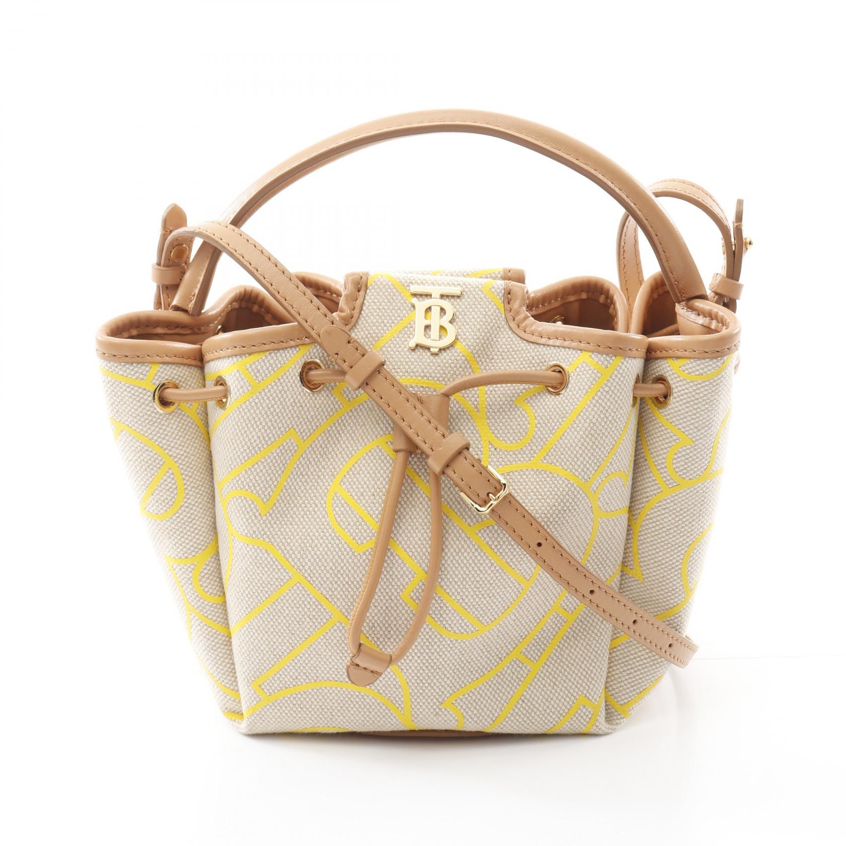 ★関税込★BURBERRY★PEONY モチーフレザーバケットバッグ★ ☆関税込☆BURBERRY☆PEONY モチーフレザーバケットバッグ