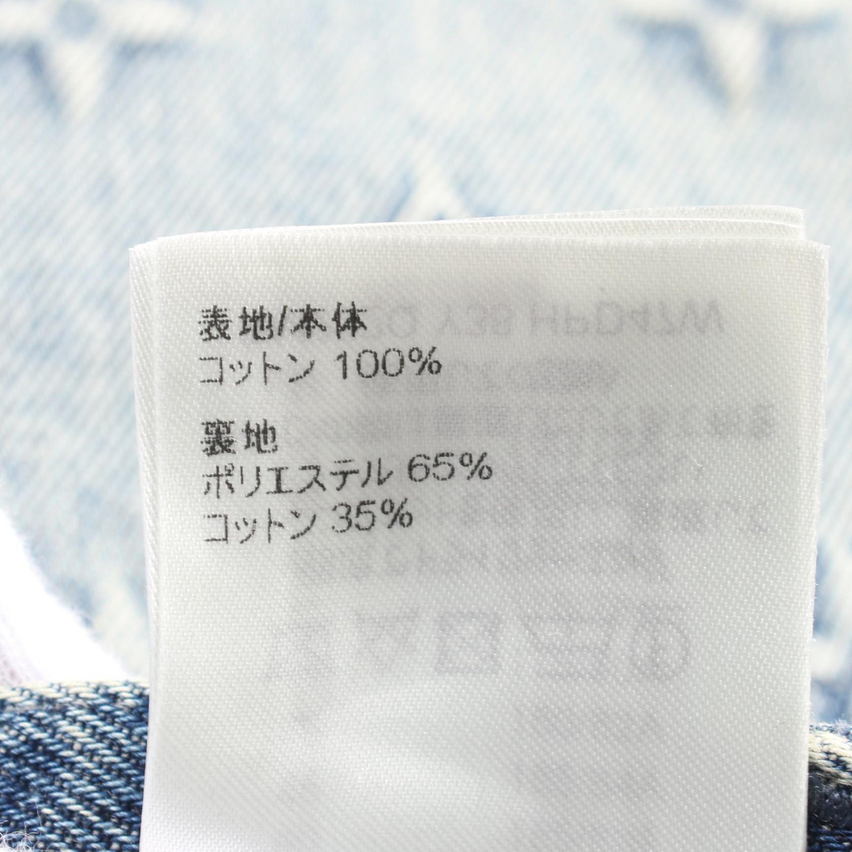 LOUIS VUITTON Monogram Carpenter Shorts Denim pants #36 LOUIS VUITTON Monogram Carpenter Shorts Denim pants #36
