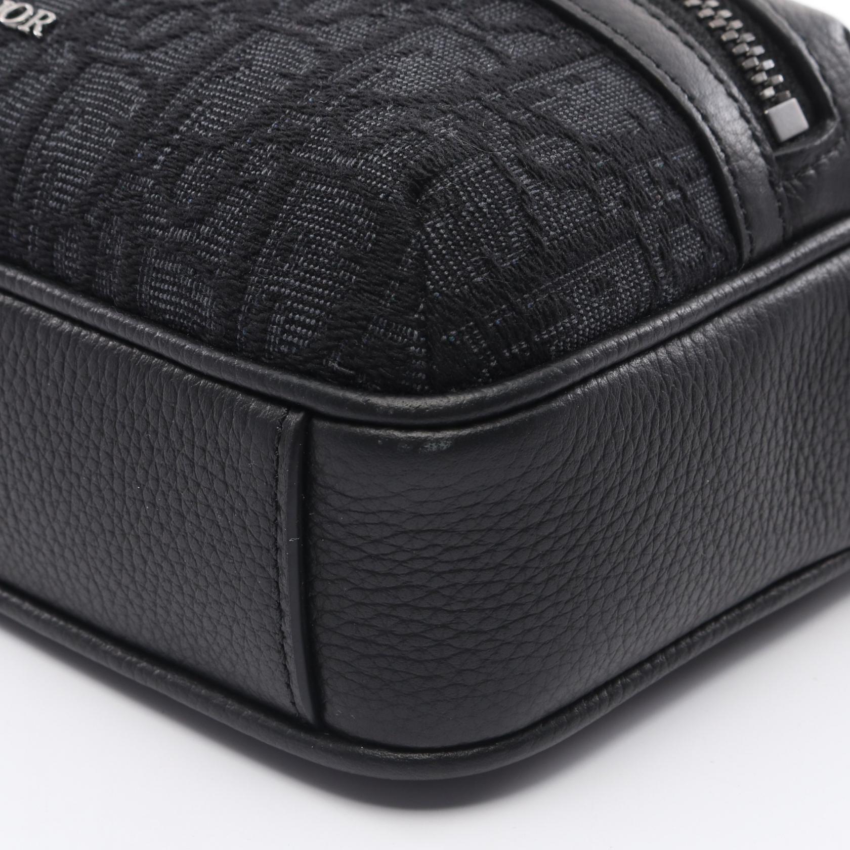 Dior Rider 2.0 Zip Messenger Mini Oblique Jacquard Shoulder Bag