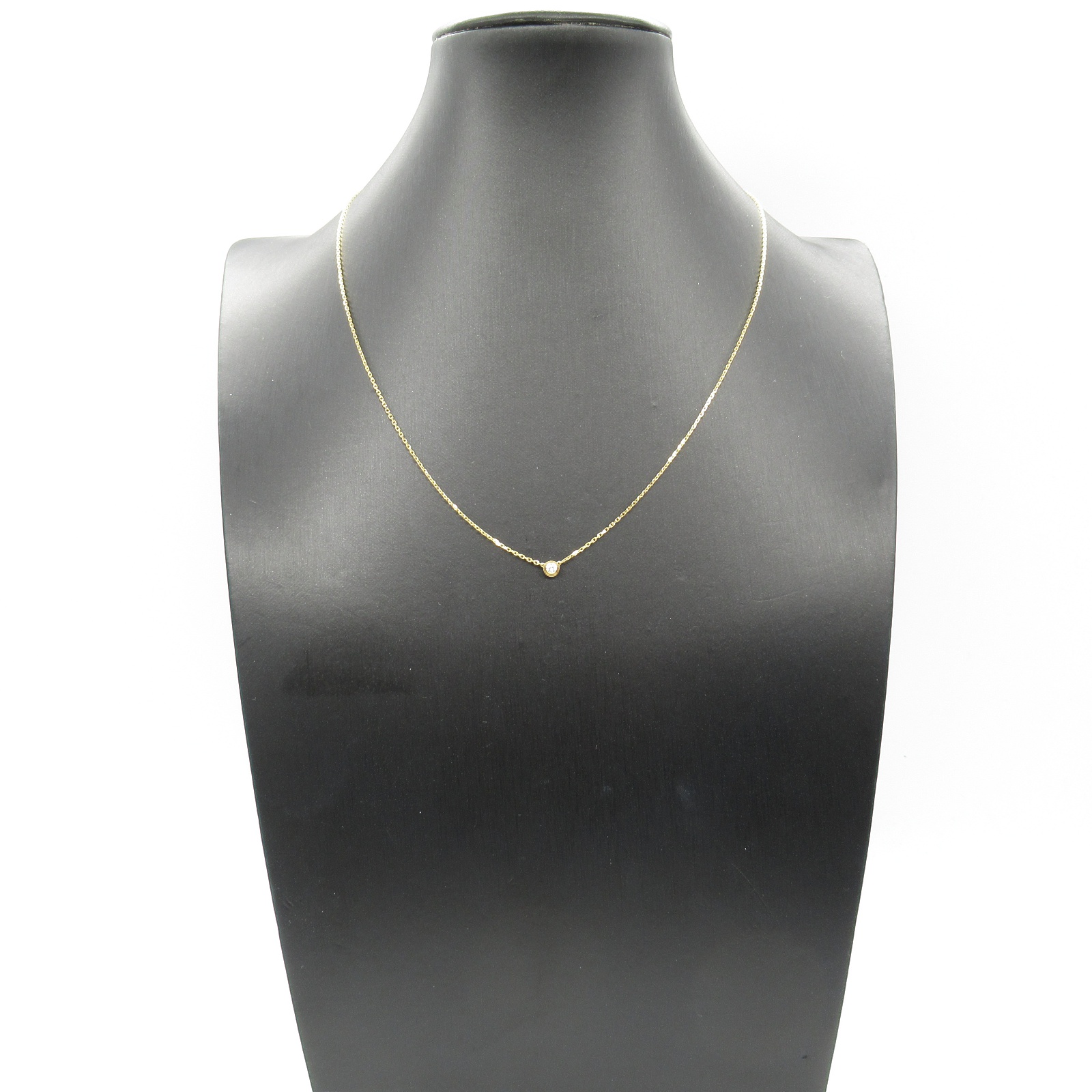 CARTIER D'amour Diamond Necklace Pendant 18KYG Yellow Gold