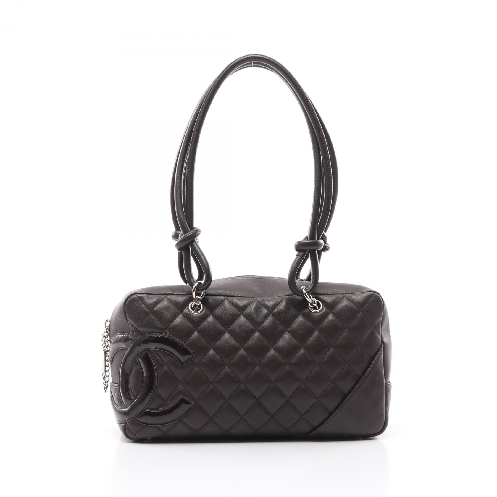 CHANEL Cambon line bowling Shoulder Bag A25171 Patent