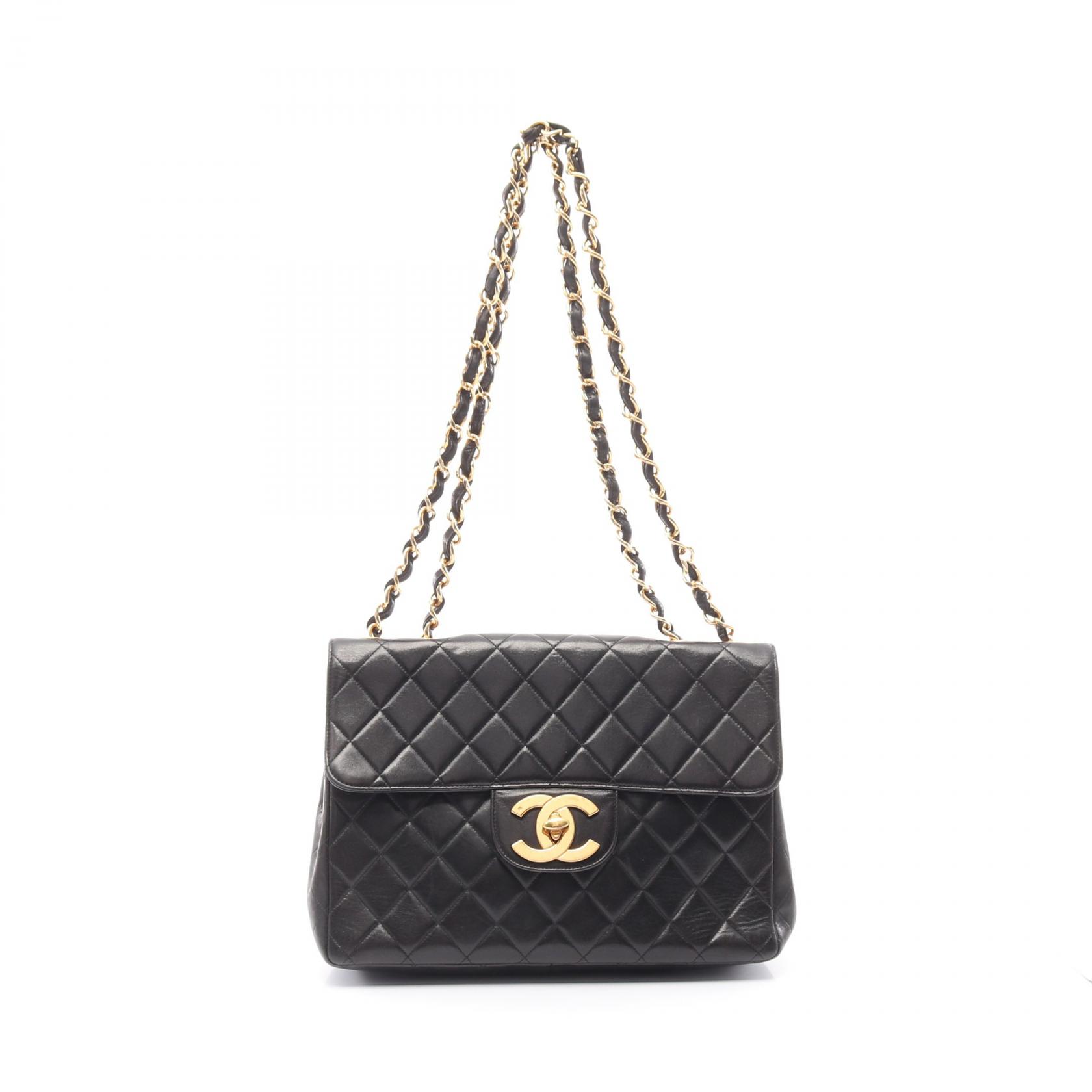 CHANEL Jumbo Matelasse 30 Shoulder Bag A04412 Lamb sheep leather
