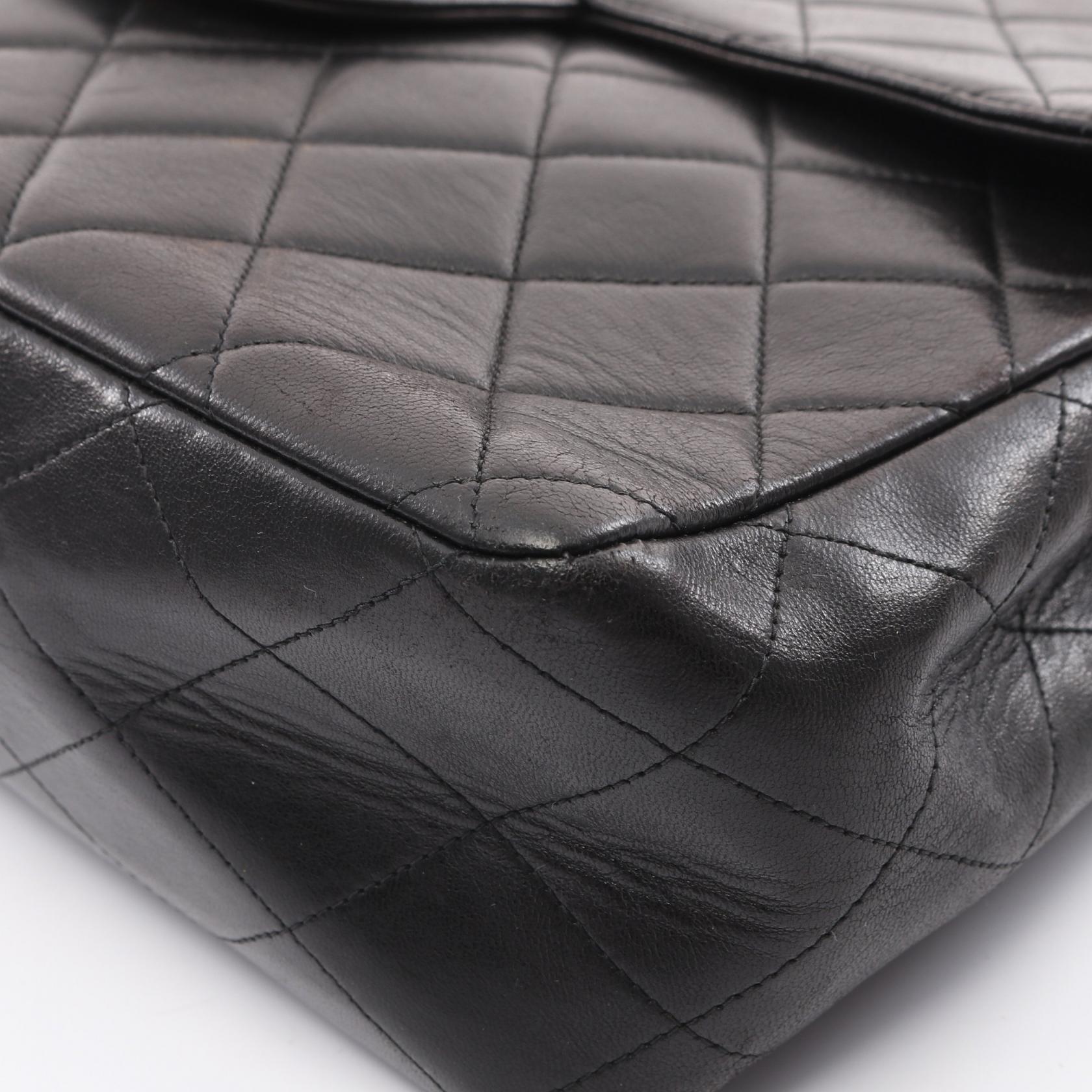 CHANEL Jumbo Matelasse 30 Shoulder Bag A04412 Lamb sheep leather