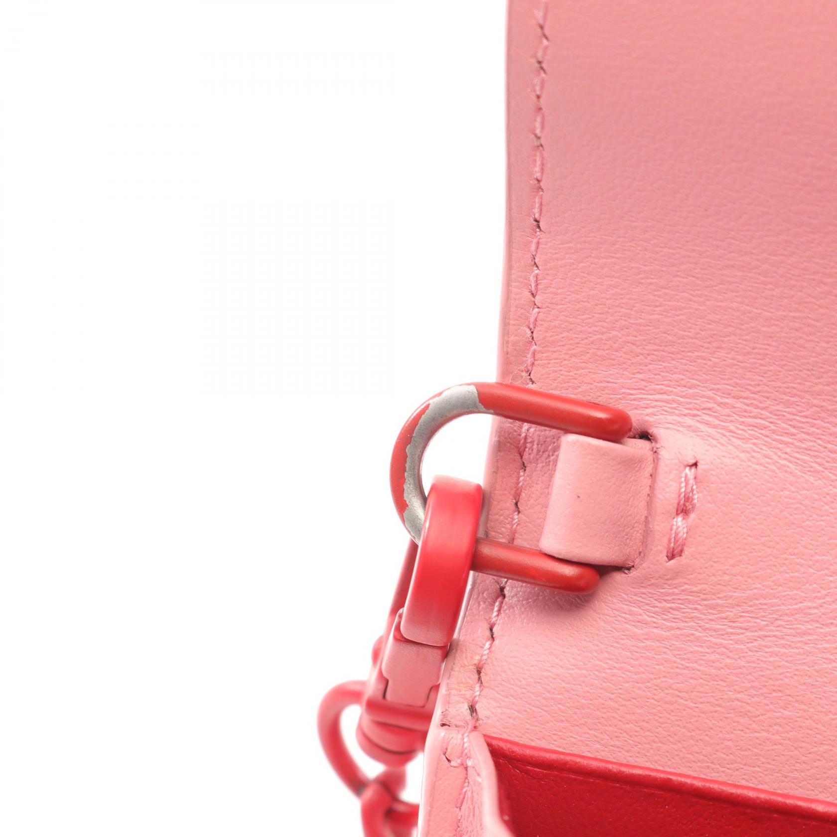 PRADA CITY＋ SAFFIANO L Cahier Chain Shoulder Bag 1DH044 leather