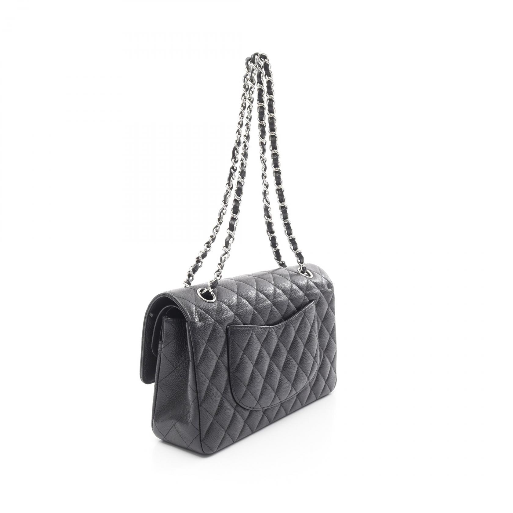【リユース】CHANEL ショルダーバッグ MATELASSE A01112 CHANEL Matelasse 25 Chain Shoulder Bag Leather Black A01112