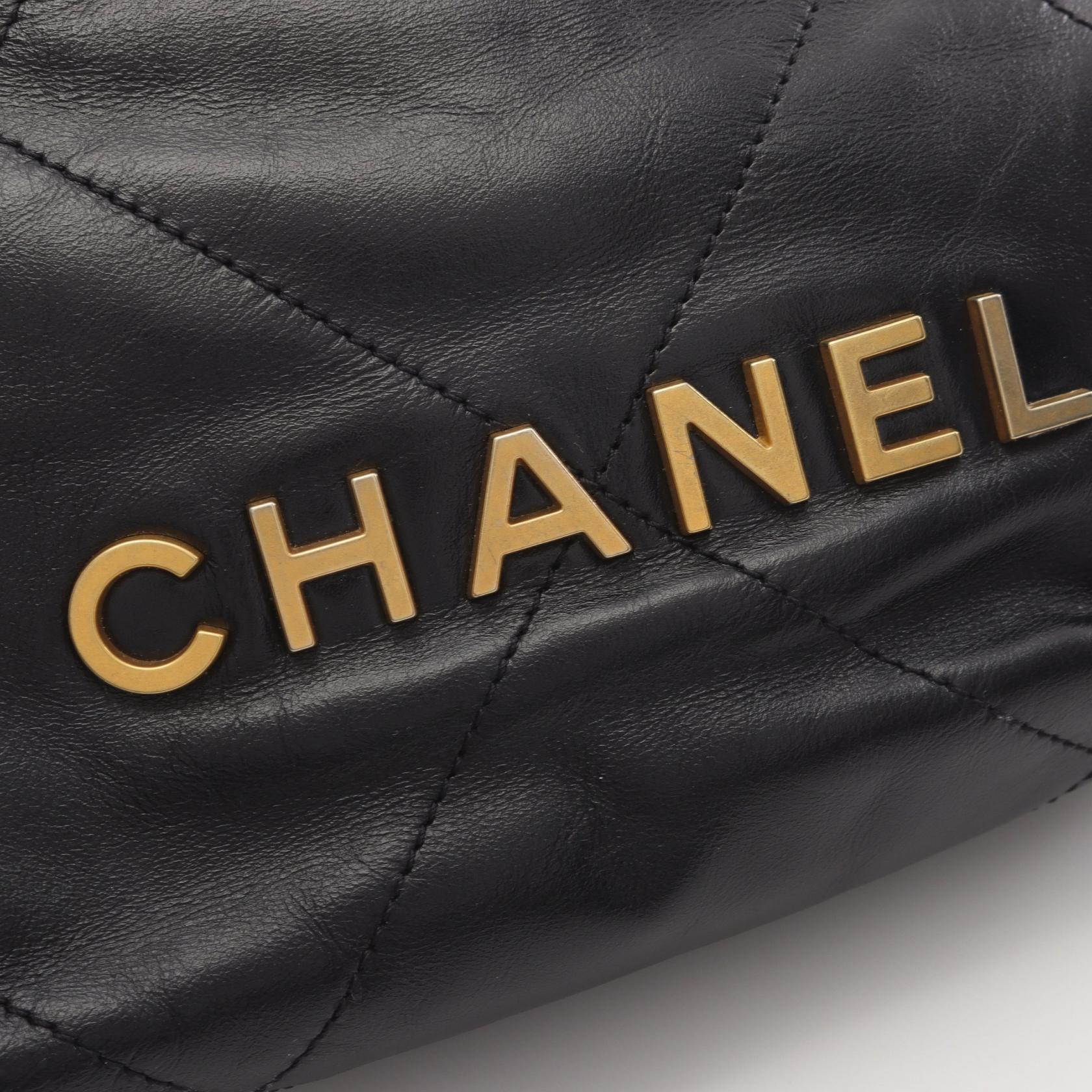 CHANEL CHANEL 22 ブラックショルダーバッグ・ポシェット AS3980 CHANEL chanel 22 mini chain Shoulder crossbody Bag AS3980
